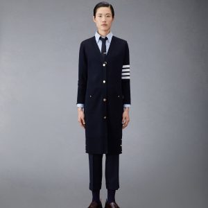 WOOL LONG V-NECK CARDIGAN