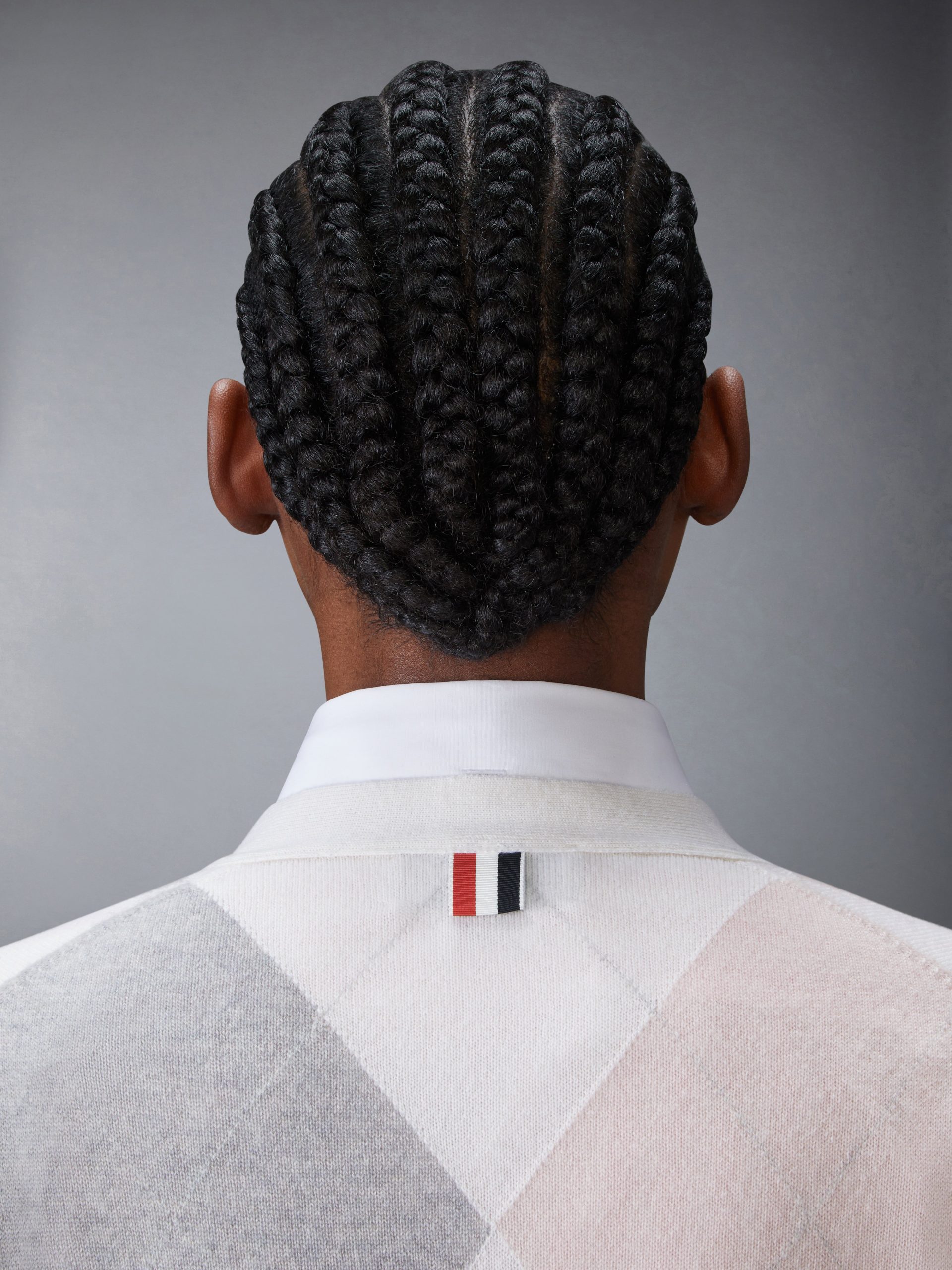 ARGYLE INTARSIA CASHMERE V NECK CARDIGAN - Image 5