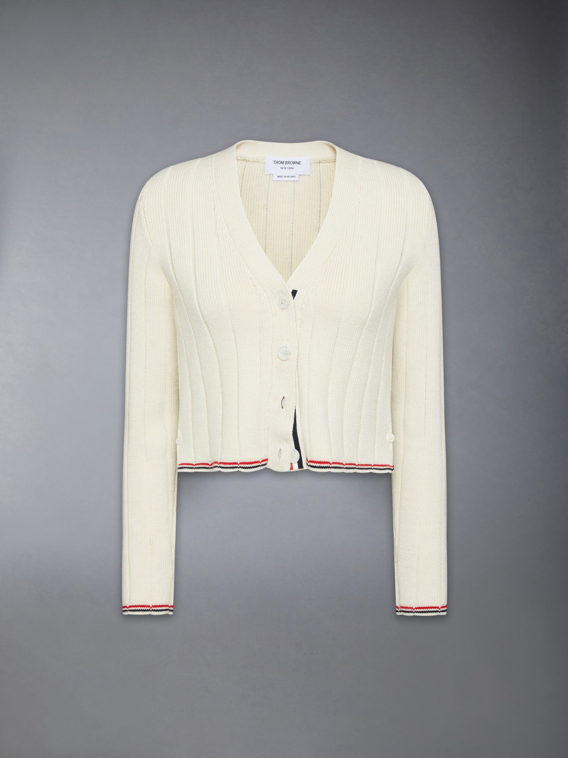 MERINO WOOL V NECK CARDIGAN - Image 6