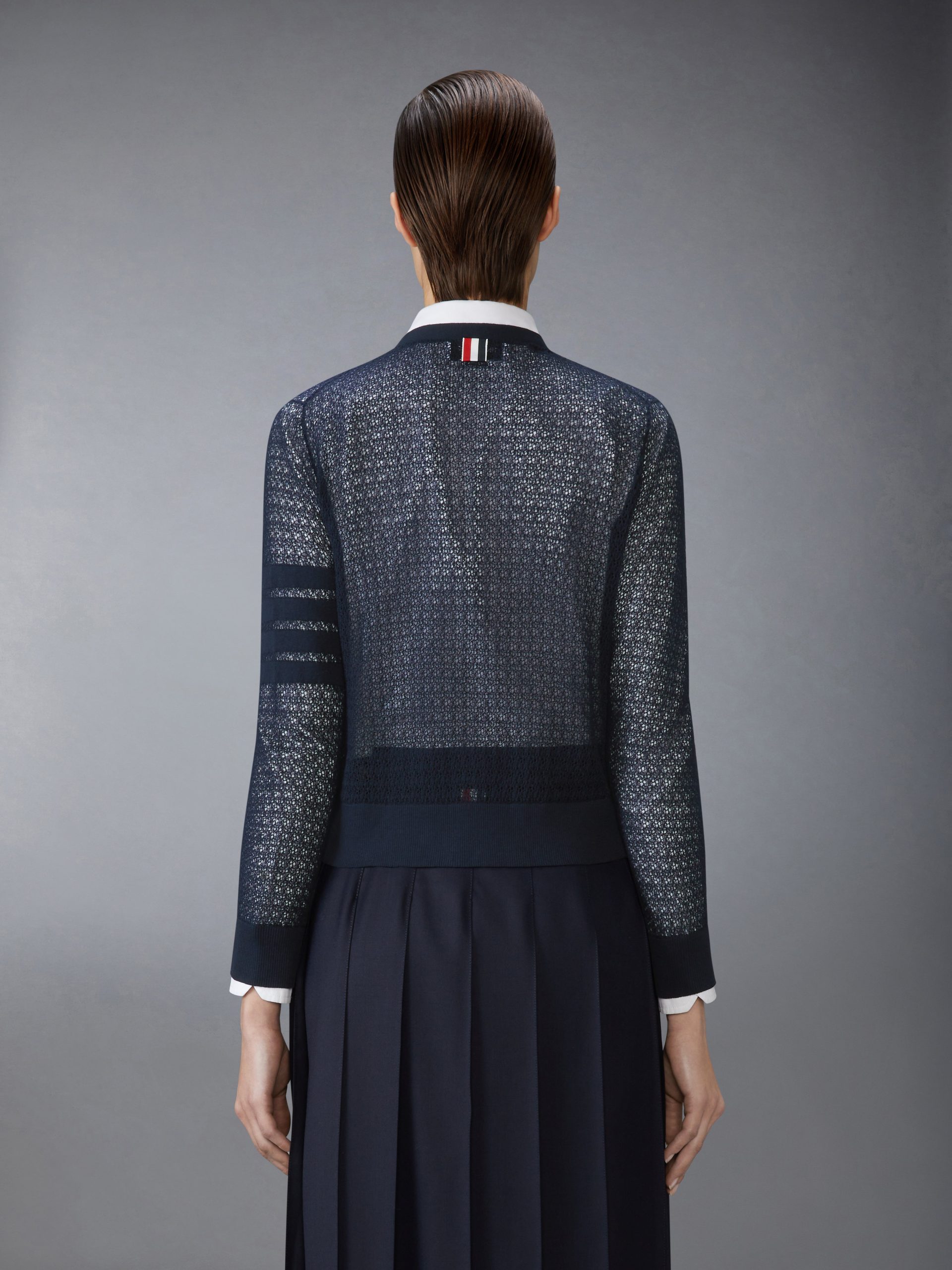 COTTON CASHMERE V NECK CARDIGAN - Image 2