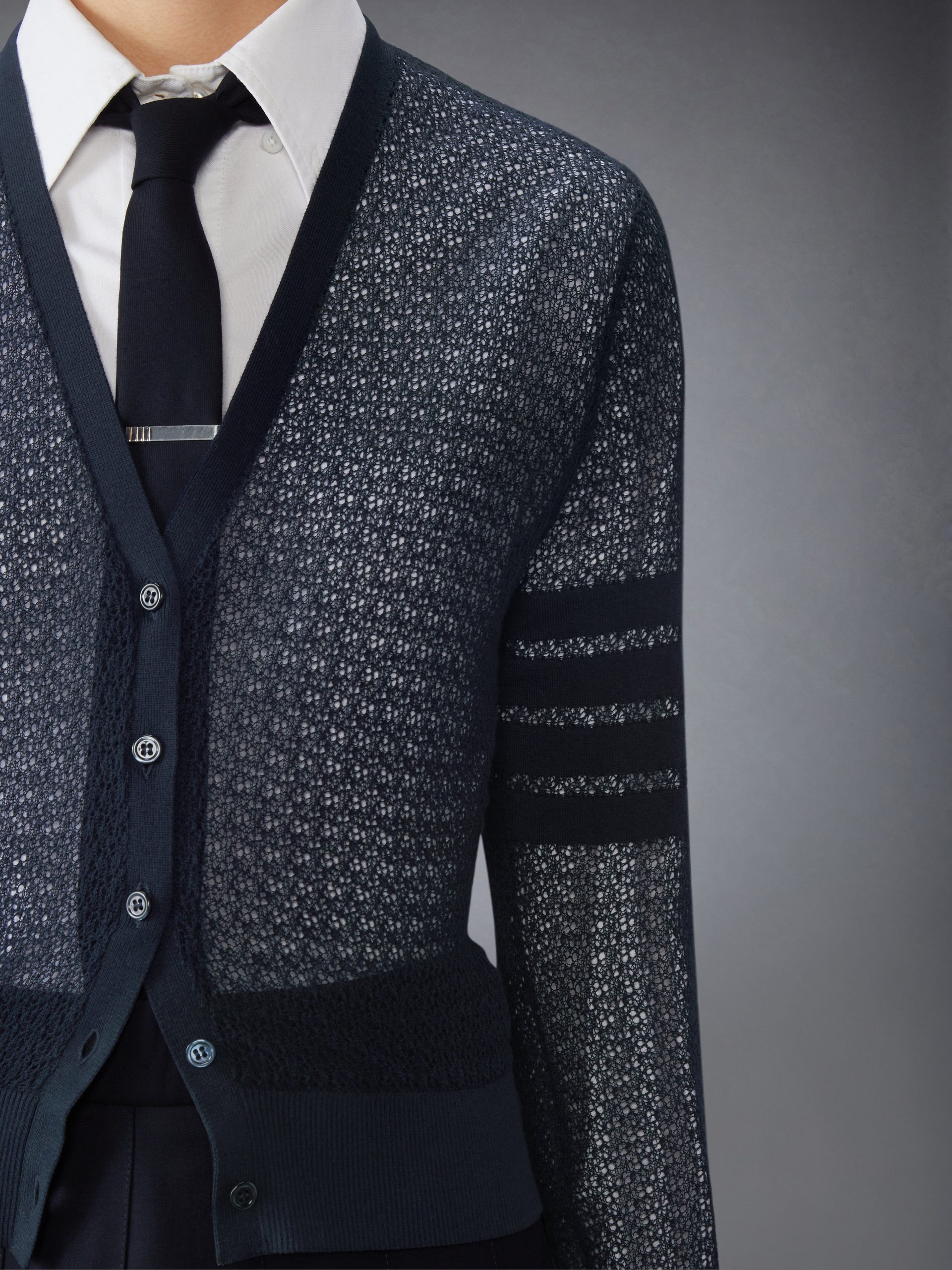 COTTON CASHMERE V NECK CARDIGAN - Image 5