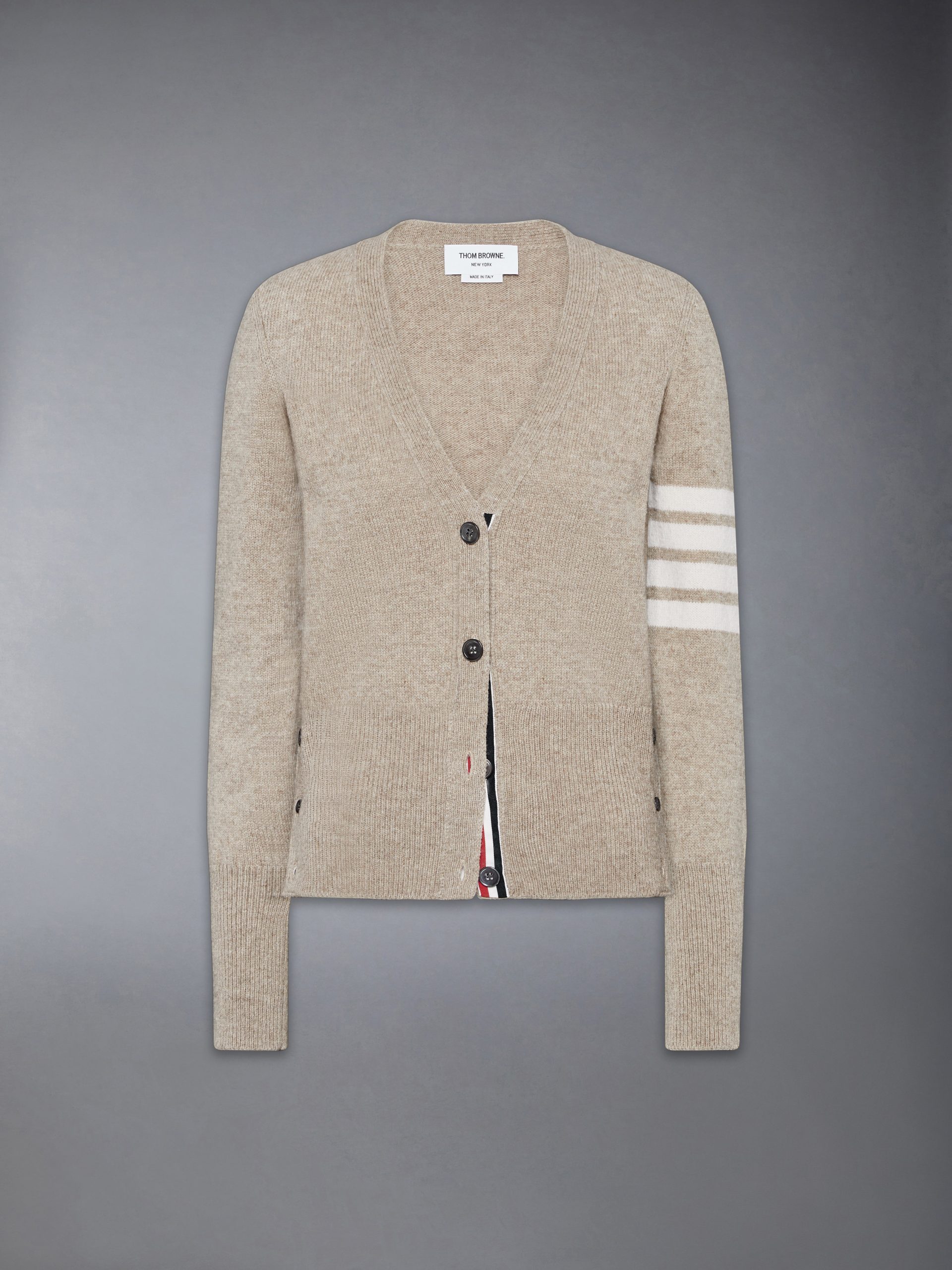 JERSEY STITCH SHETLAND WOOL 4-BAR CARDIGAN - Image 6