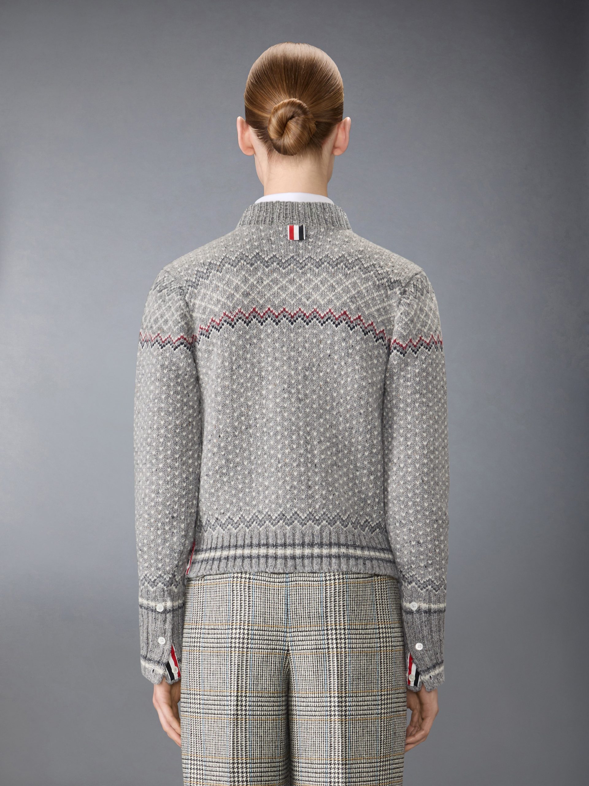 FAIRISLE JACQUARD DONEGAL CROPPED CARDIGAN - Image 2