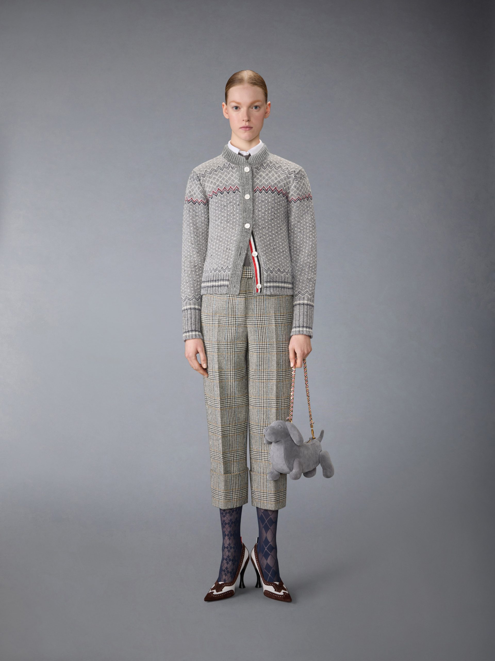 FAIRISLE JACQUARD DONEGAL CROPPED CARDIGAN - Image 3