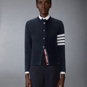 LUNAR NEW YEAR WOOL 4-BAR INTARSIA CARDIGAN