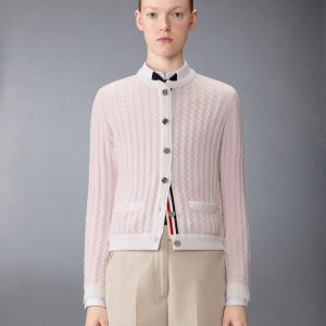 CASHMERE BABY CABLE STITCH CARDIGAN