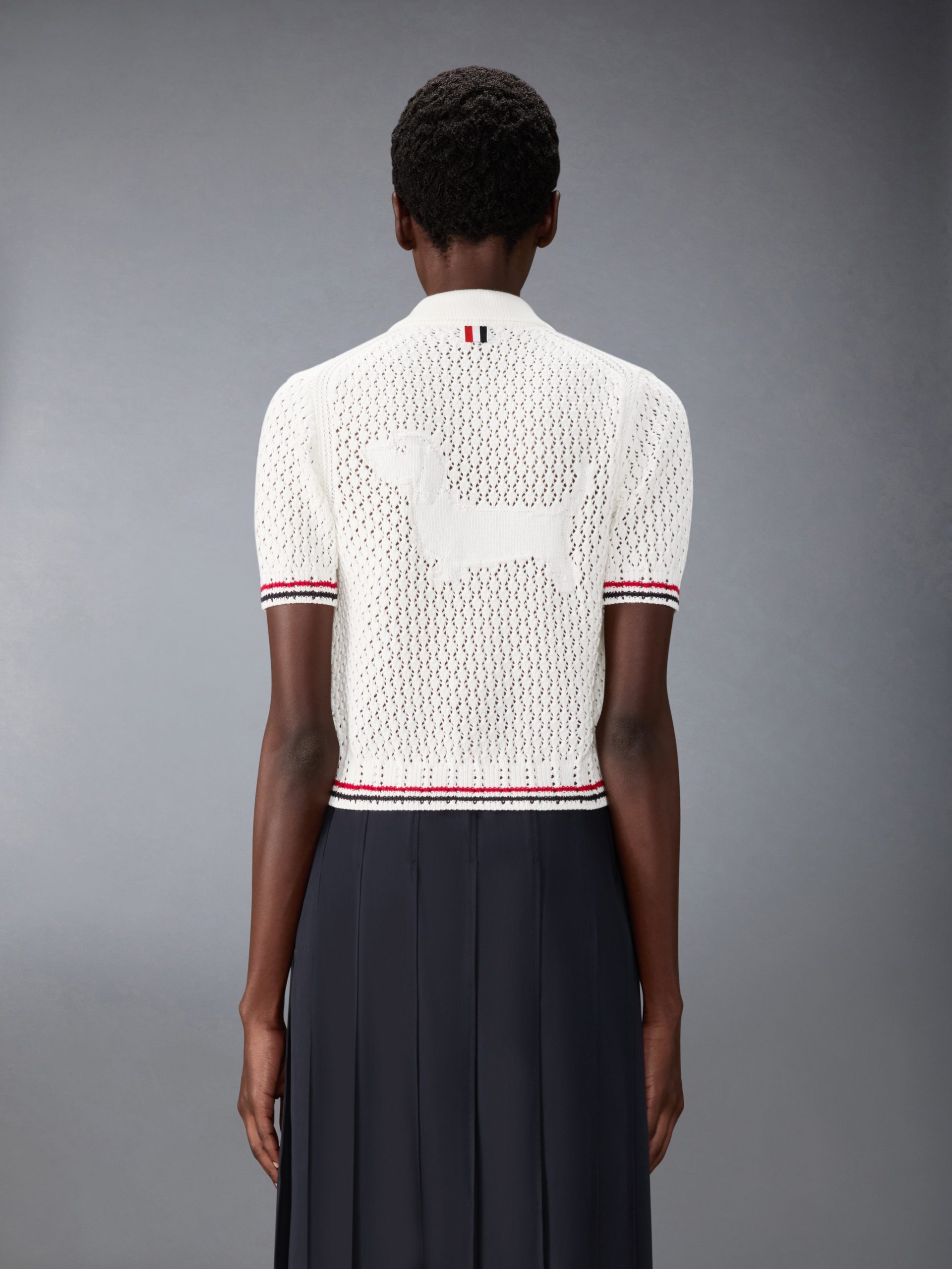 HECTOR POINTELLE SHORT SLEEVE CARDIGAN - Image 2