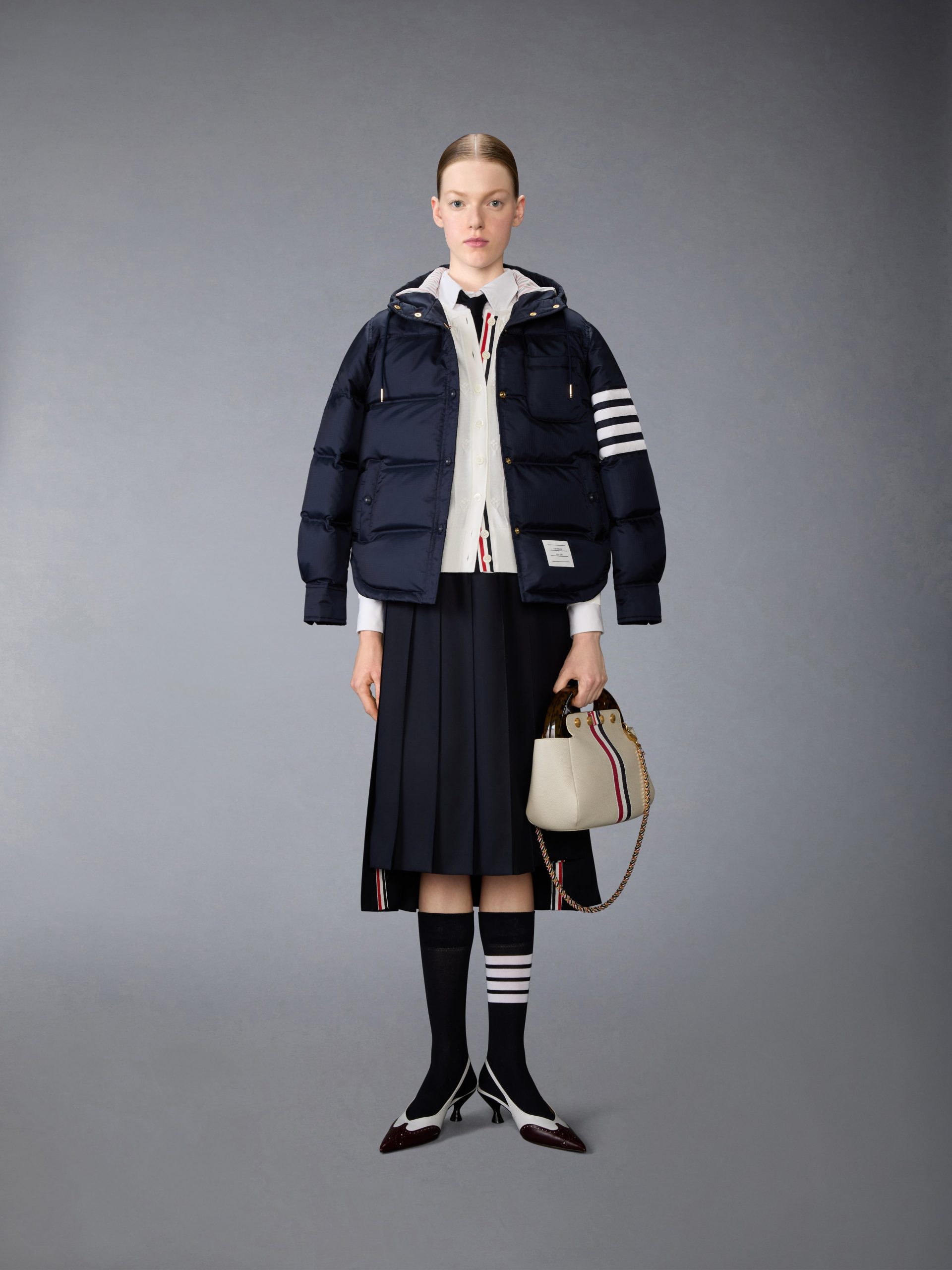 MERINO WOOL BOBBLE STITCH LACE TRIM CARDIGAN - Image 3