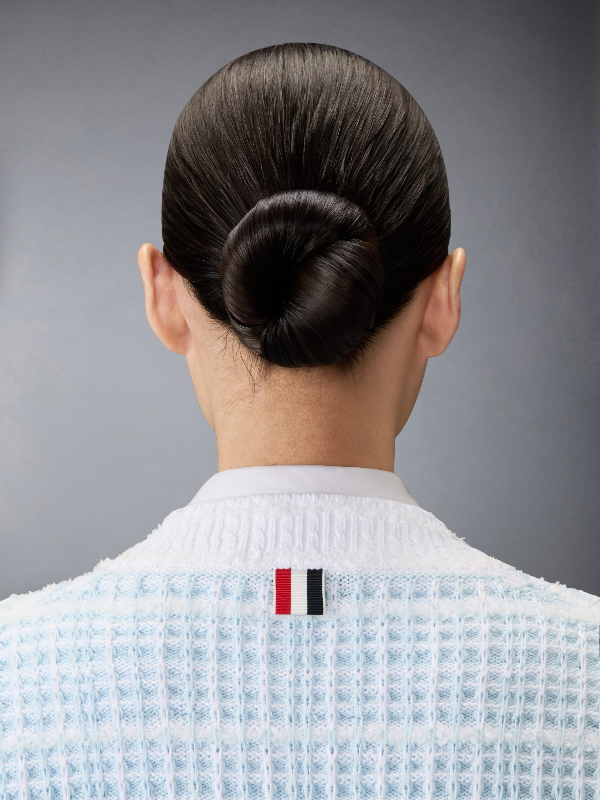 TUCK STITCH TWEED ELONGATED V-NECK CARDIGAN - Image 5