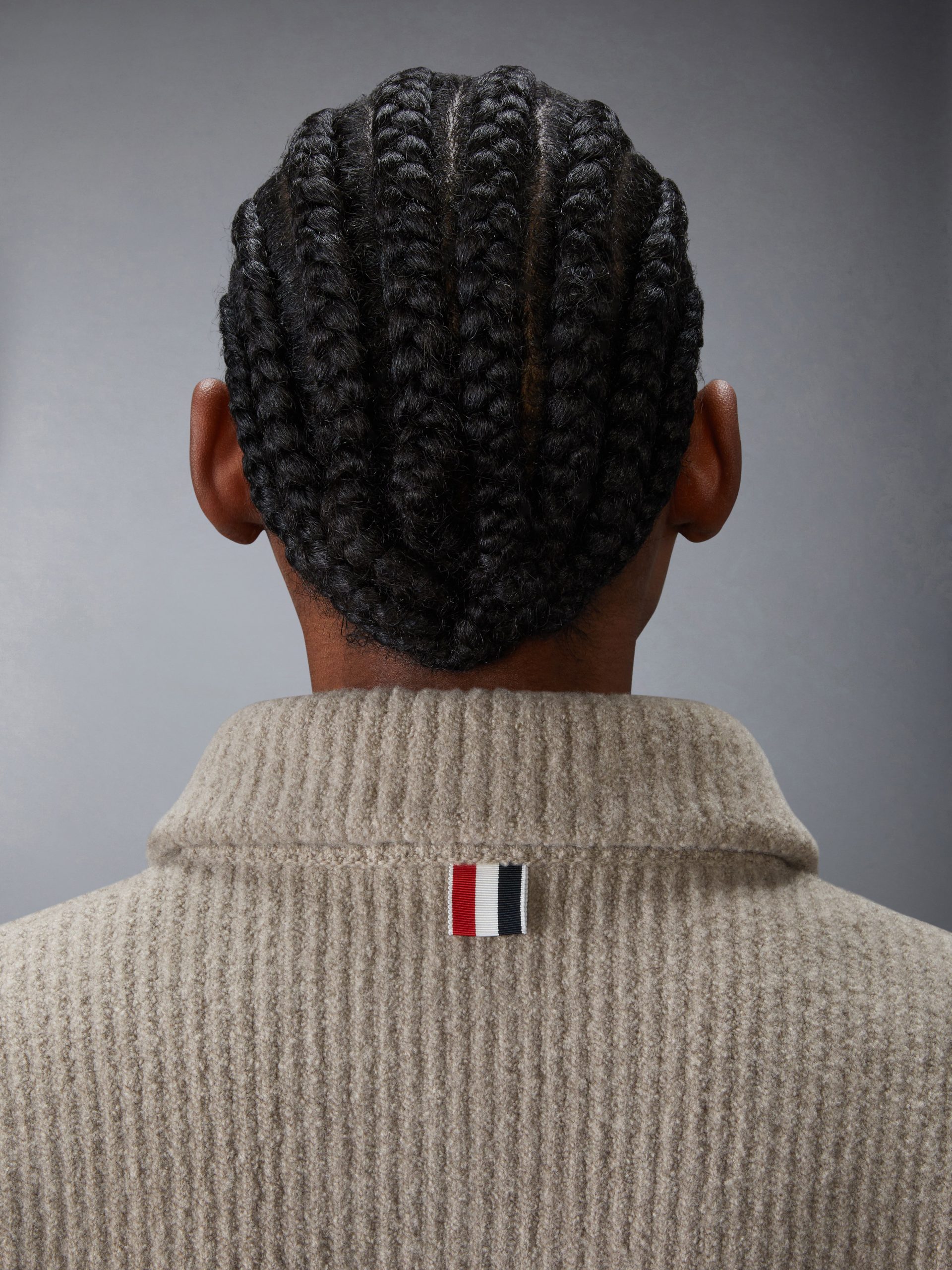 BOILED MERINO WOOL 4-BAR BOMBER JACKET - Image 4