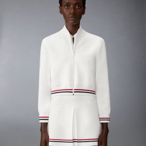 MILANO STITCH RWB STRIPE BOMBER JACKET