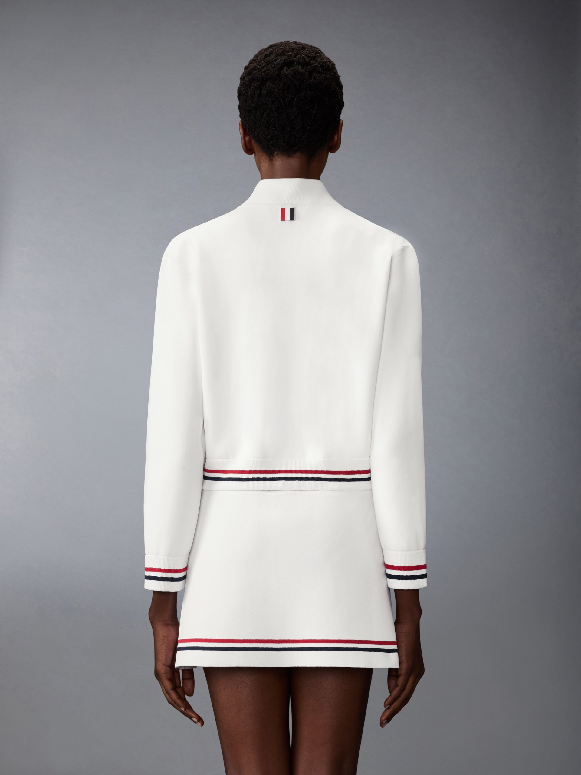 MILANO STITCH RWB STRIPE BOMBER JACKET - Image 2
