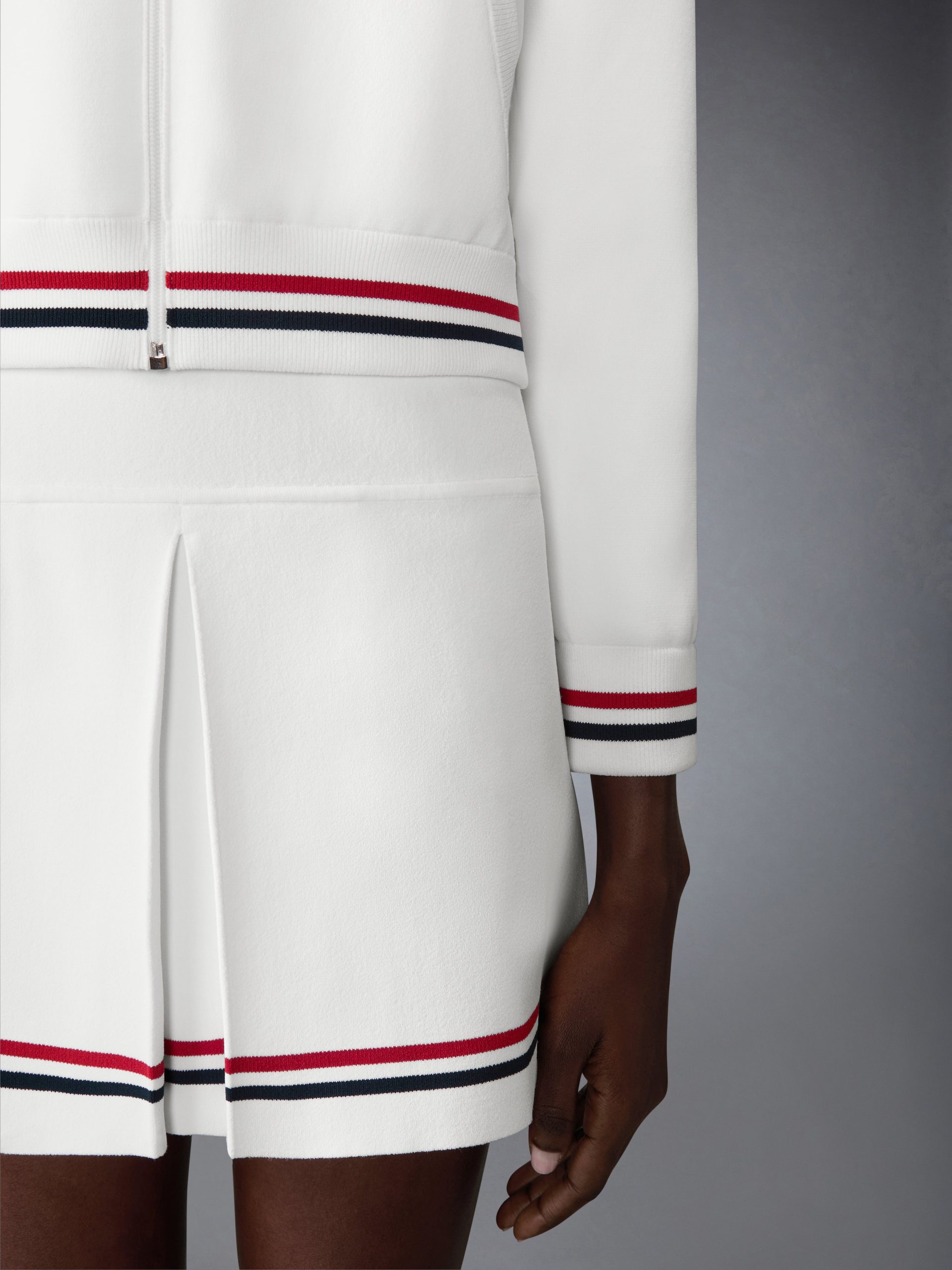 MILANO STITCH RWB STRIPE BOMBER JACKET - Image 4