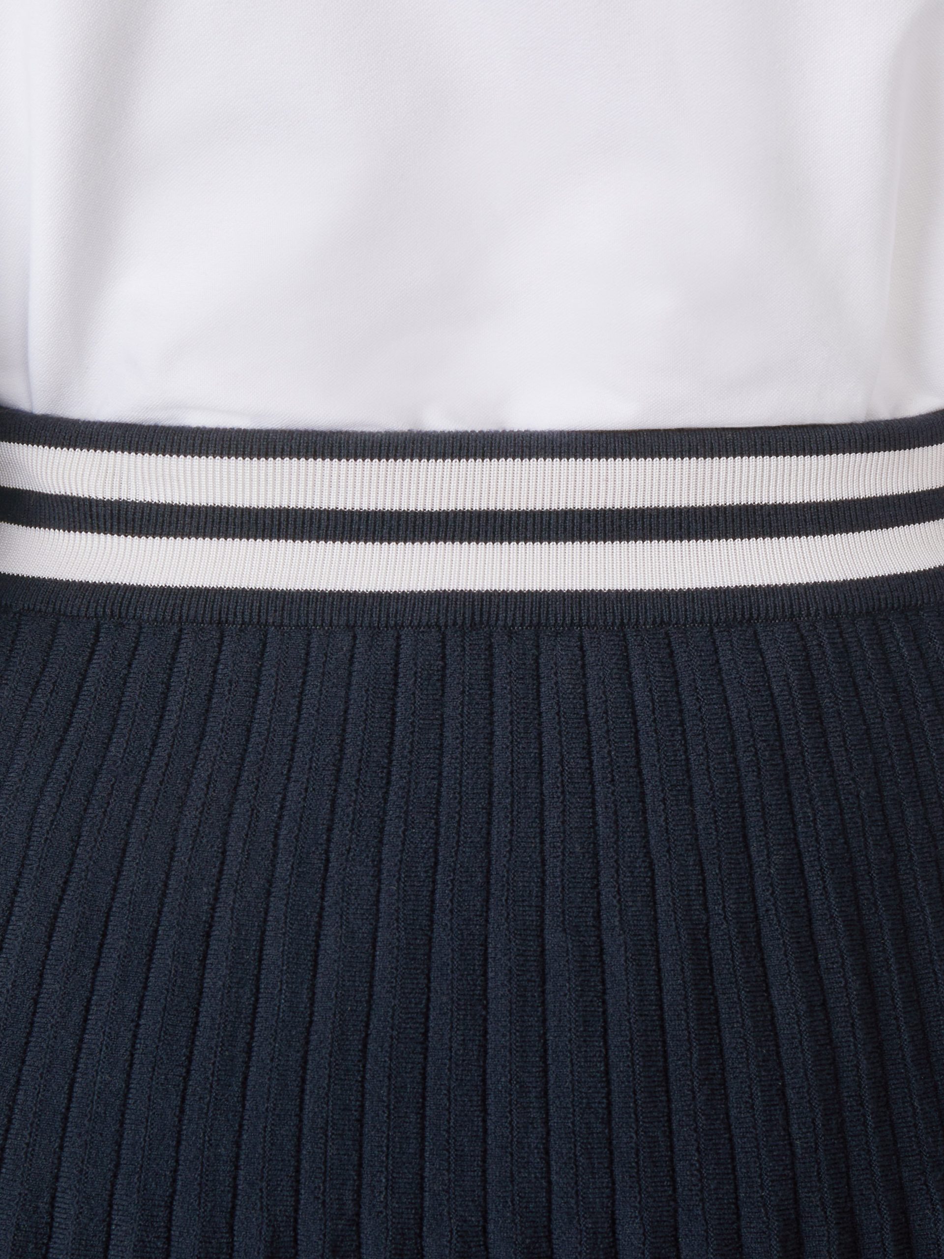 PLISSE MERINO WOOL SILK SKIRT - Image 5