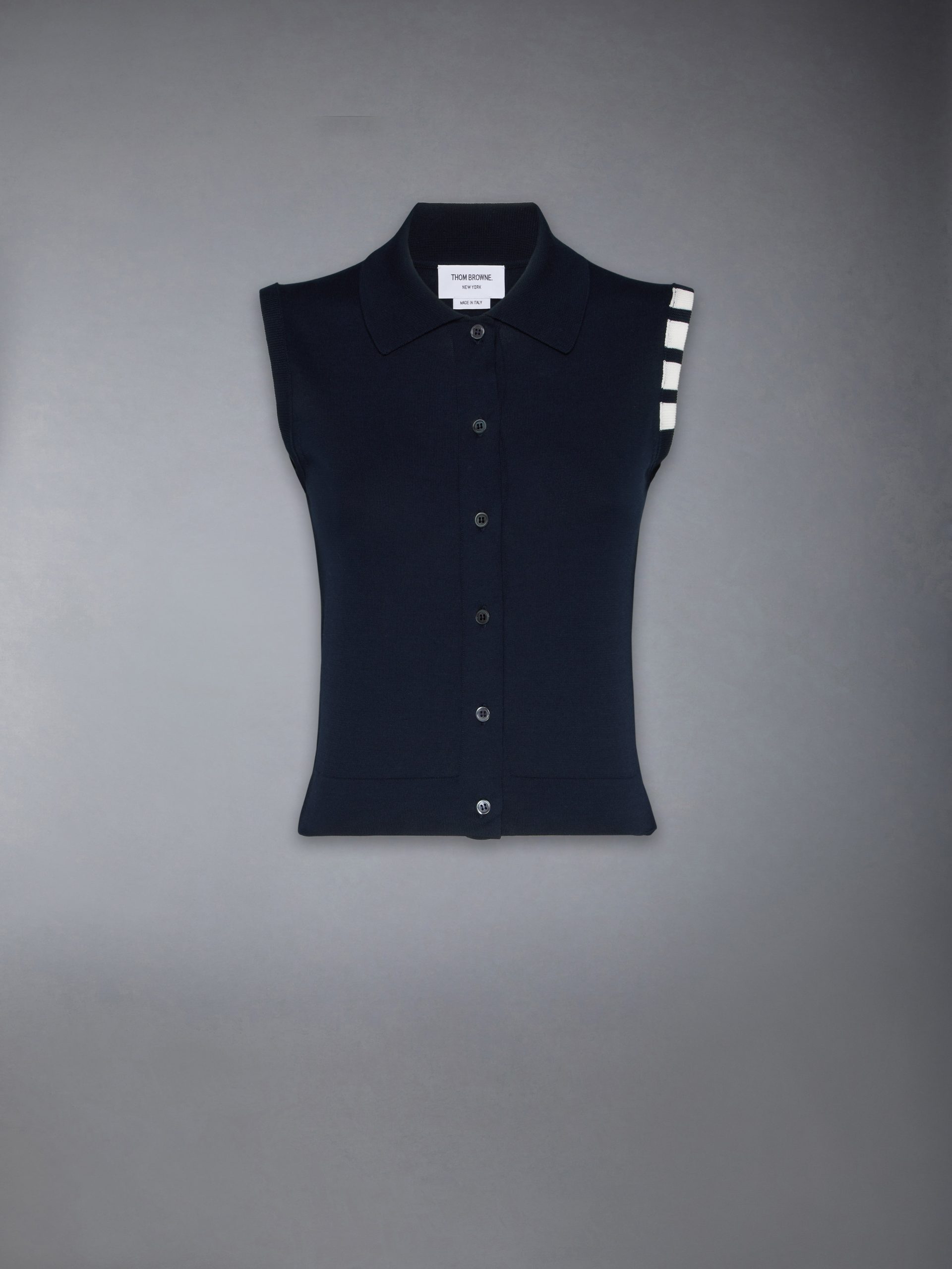 COTTON 4-BAR CROPPED SHIRT - Image 6