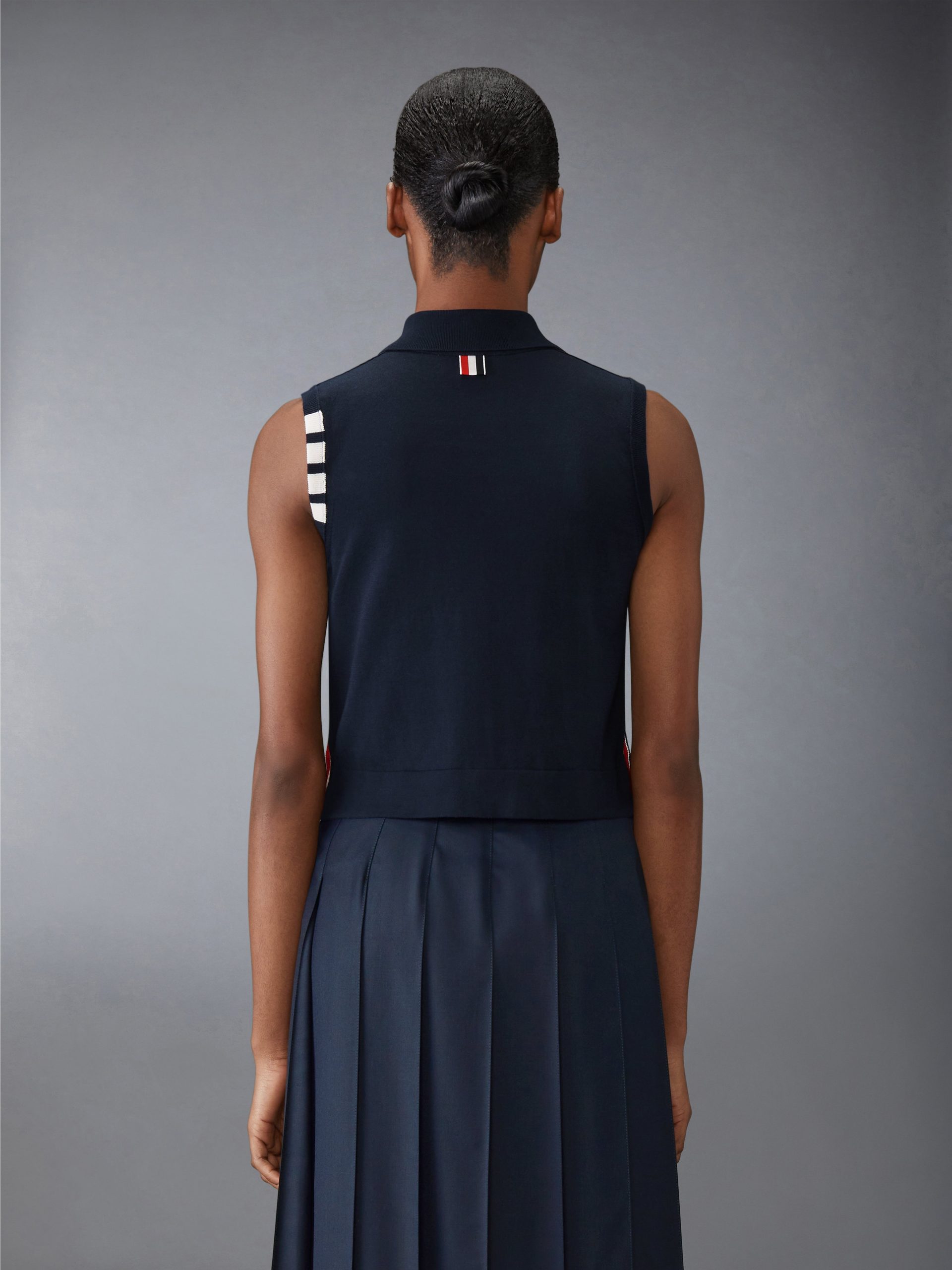 COTTON 4-BAR CROPPED SHIRT - Image 2