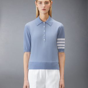 WOOL 4-BAR RELAXED POLO