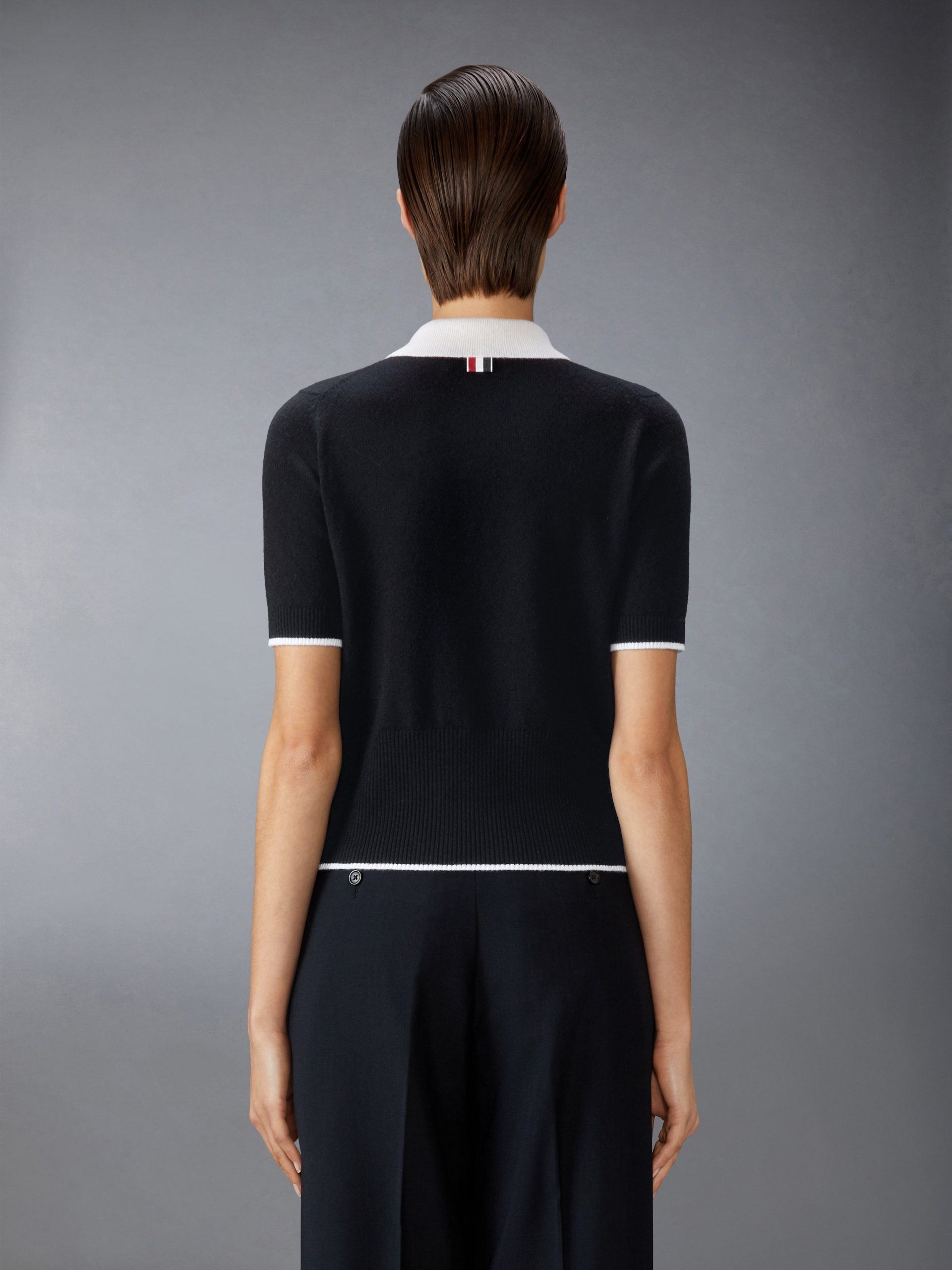 JERSEY STITCH CASHMERE POLO - Image 2