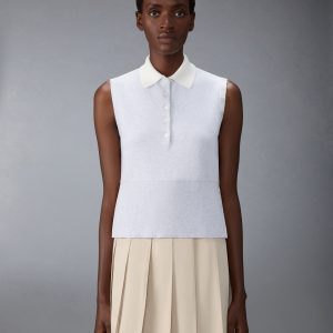 MILANO STITCH 4-BAR SLEEVELESS POLO