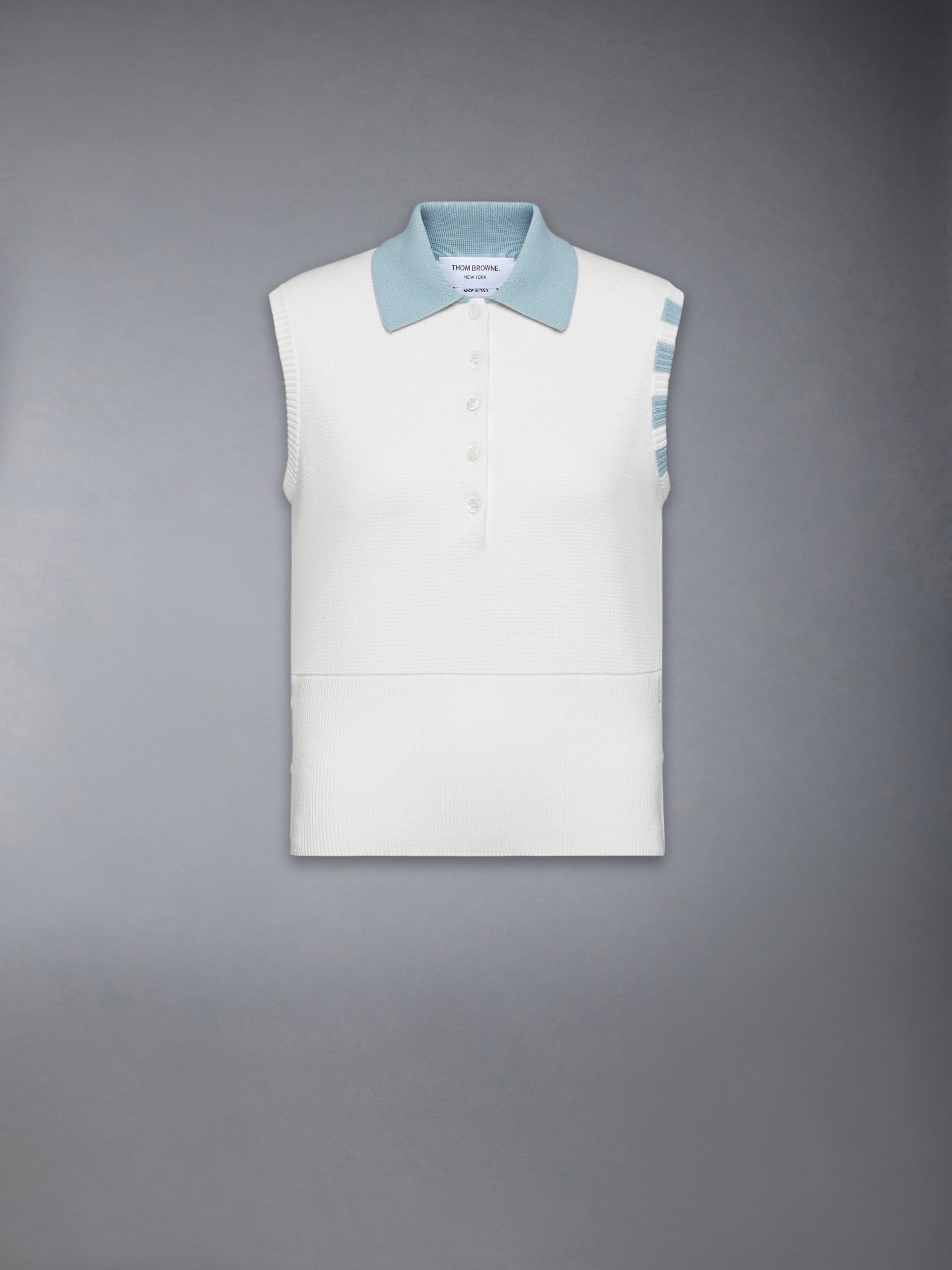 MILANO STITCH 4-BAR SLEEVELESS POLO - Image 6