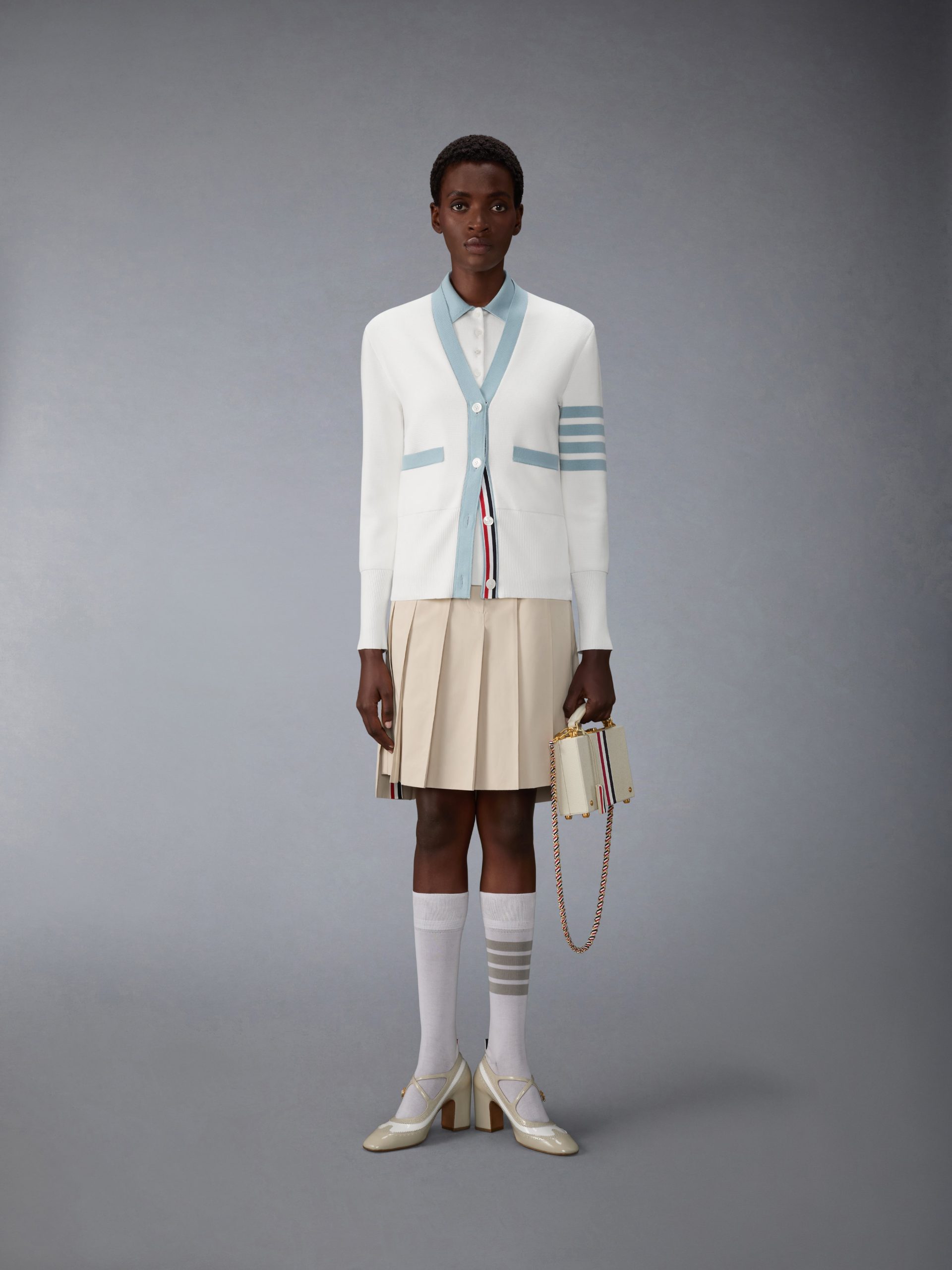 MILANO STITCH 4-BAR SLEEVELESS POLO - Image 3