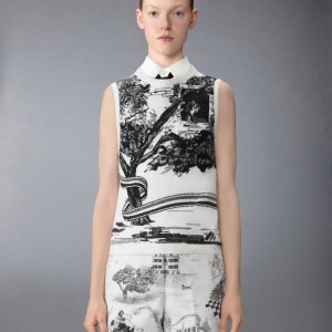 CASHMERE HECTOR TOILE SHELL TOP