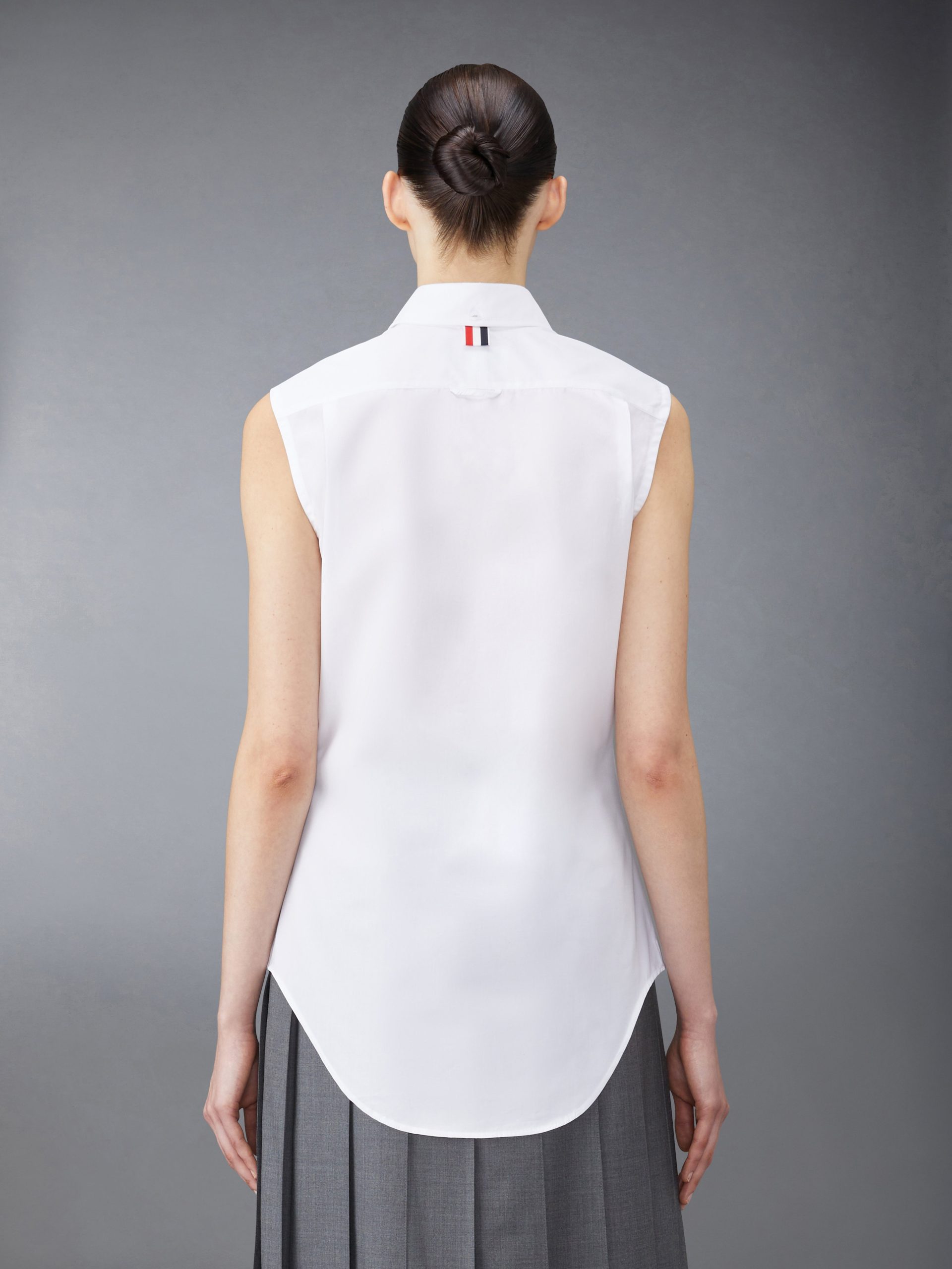 POPLIN SLEEVELESS SHIRT - Image 3