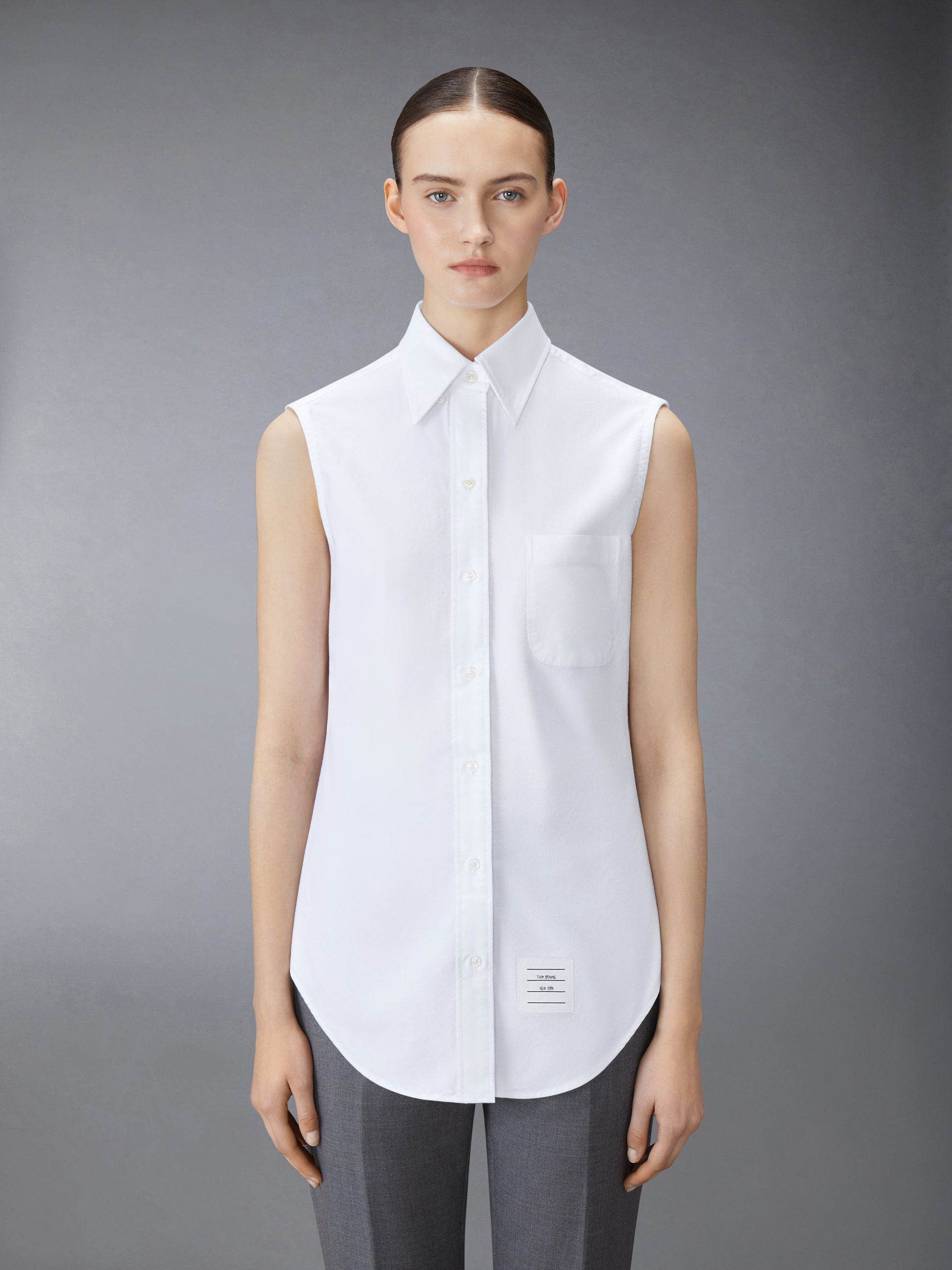 OXFORD CLASSIC SLEEVELESS SHIRT - Image 2