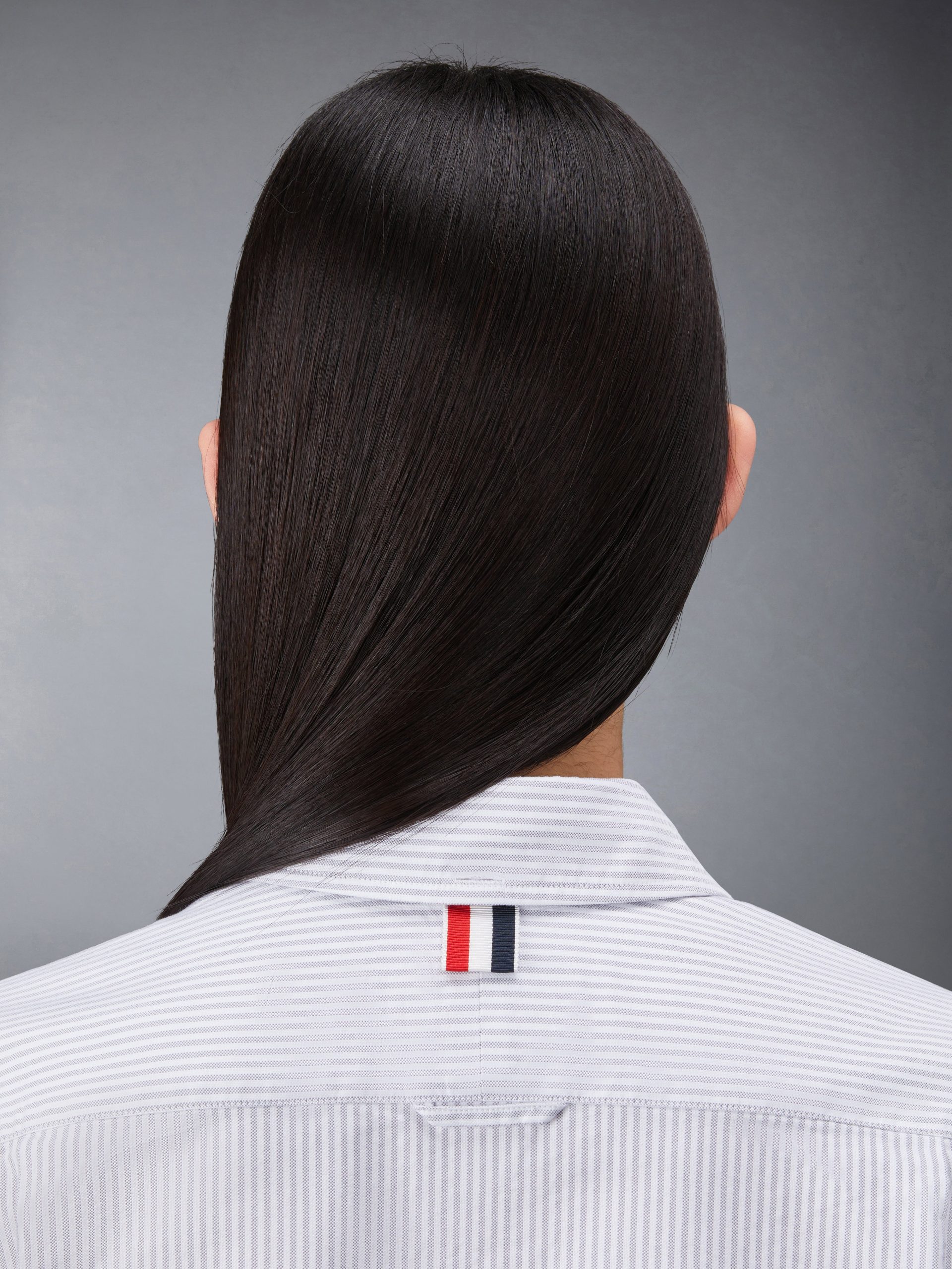 STRIPE OXFORD ARMBAND CLASSIC ROUND COLLAR SHIRT - Image 7