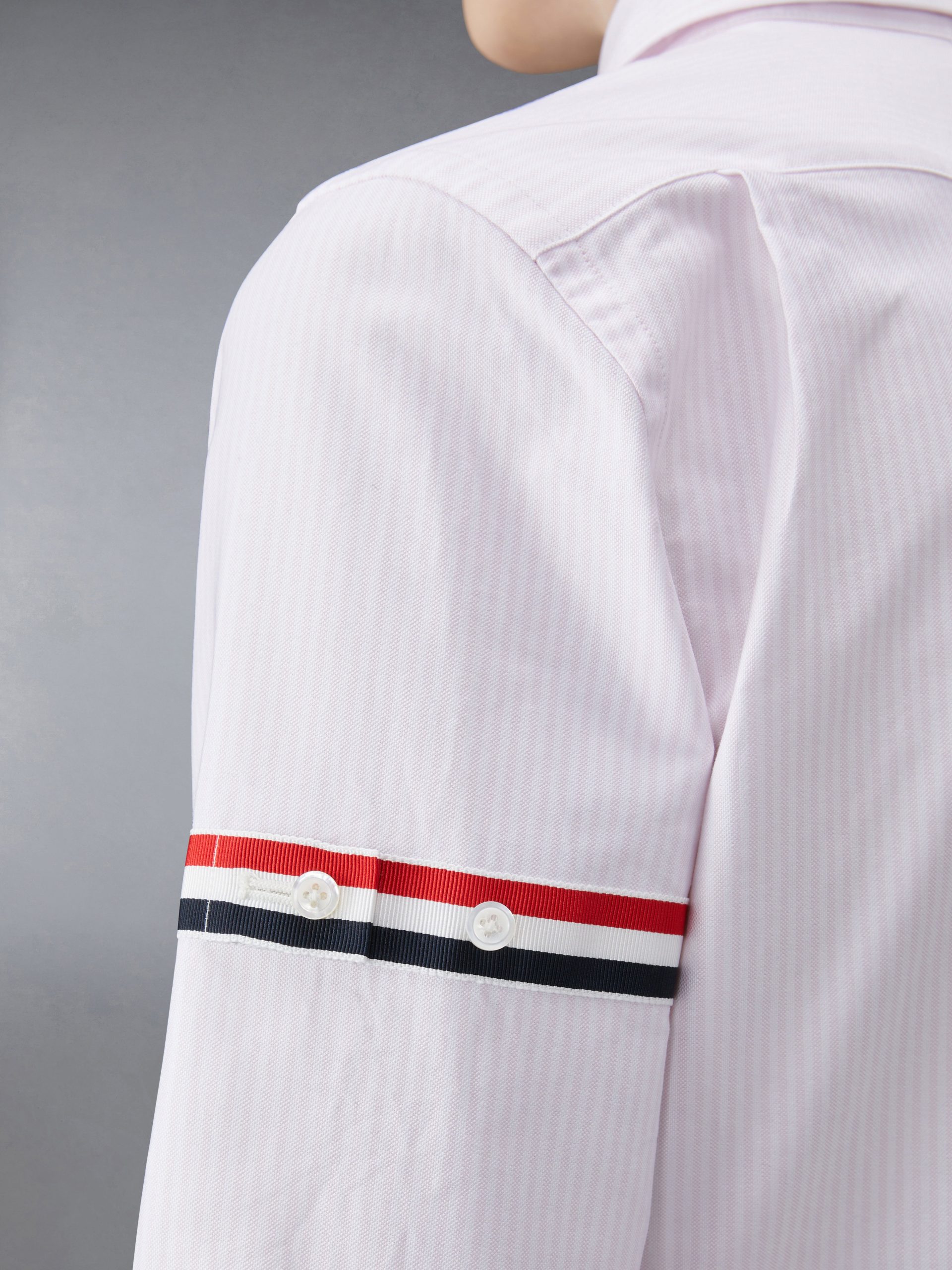 STRIPE OXFORD ARMBAND CLASSIC ROUND COLLAR SHIRT - Image 8