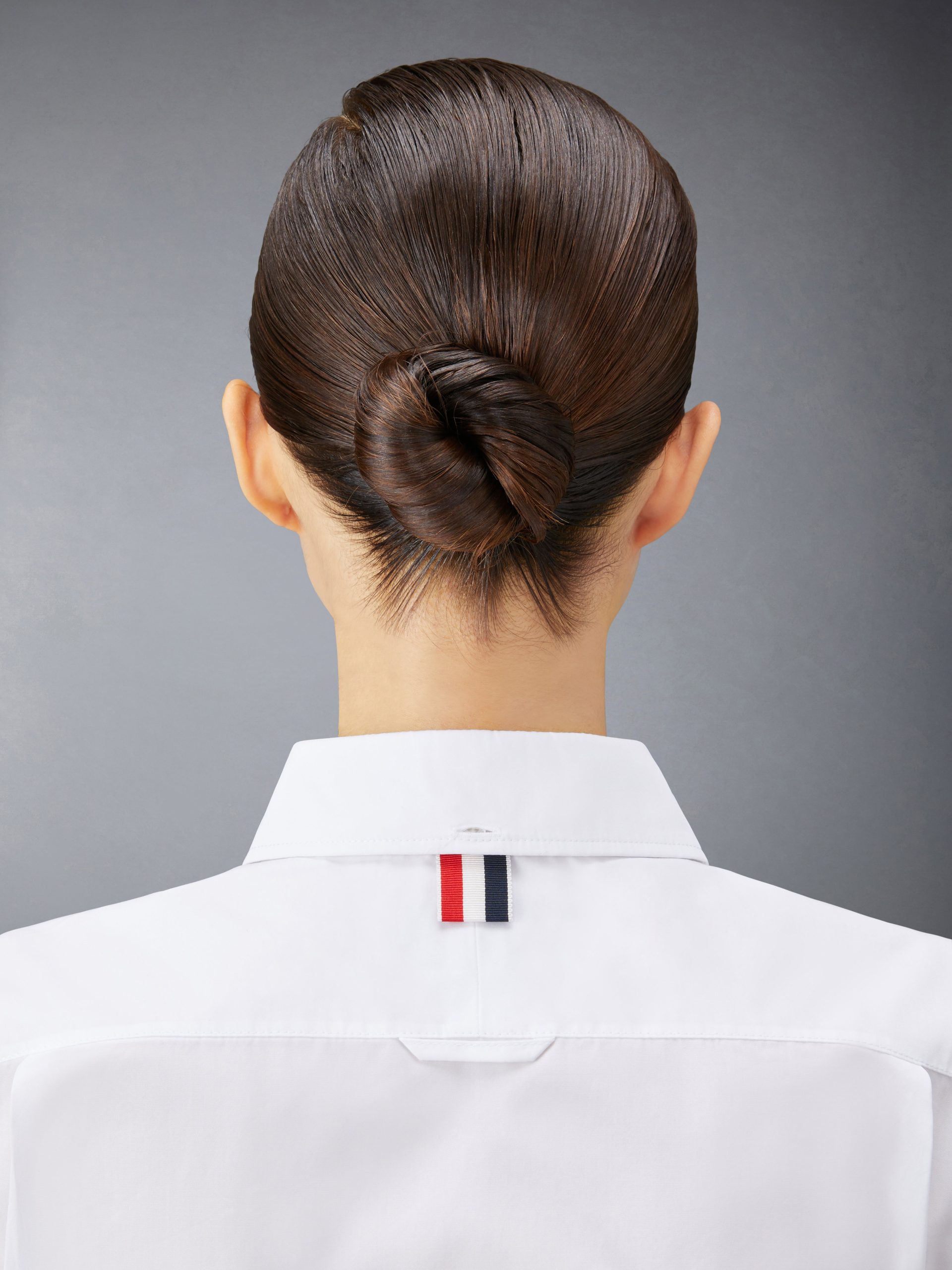 POPLIN ARMBANDS CLASSIC ROUND COLLAR SHIRT - Image 7