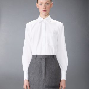 SOLID POPLIN FRENCH CUFF SHIRT