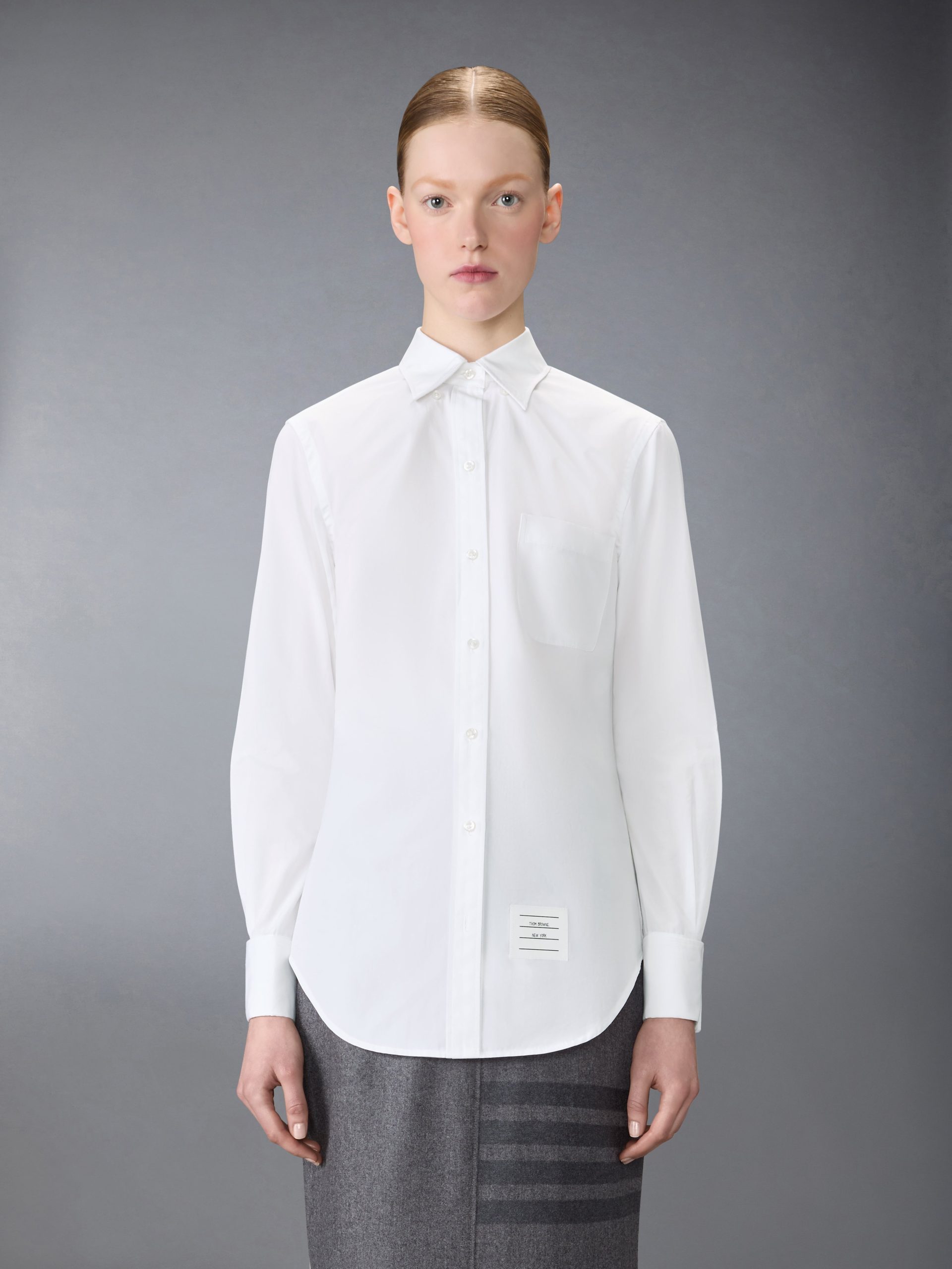 SOLID POPLIN FRENCH CUFF SHIRT - Image 2