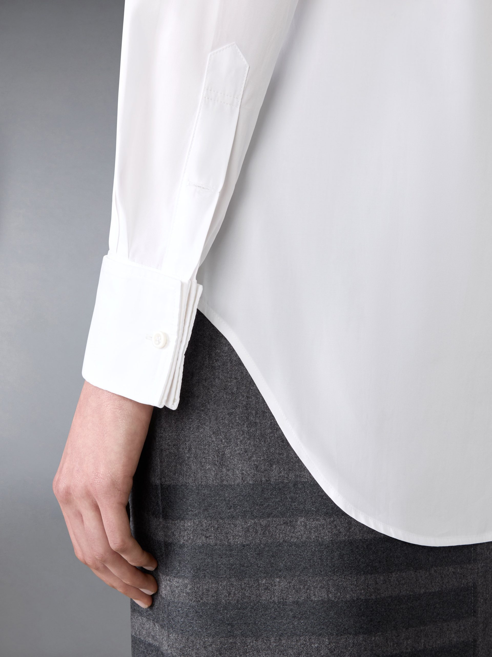 SOLID POPLIN FRENCH CUFF SHIRT - Image 5