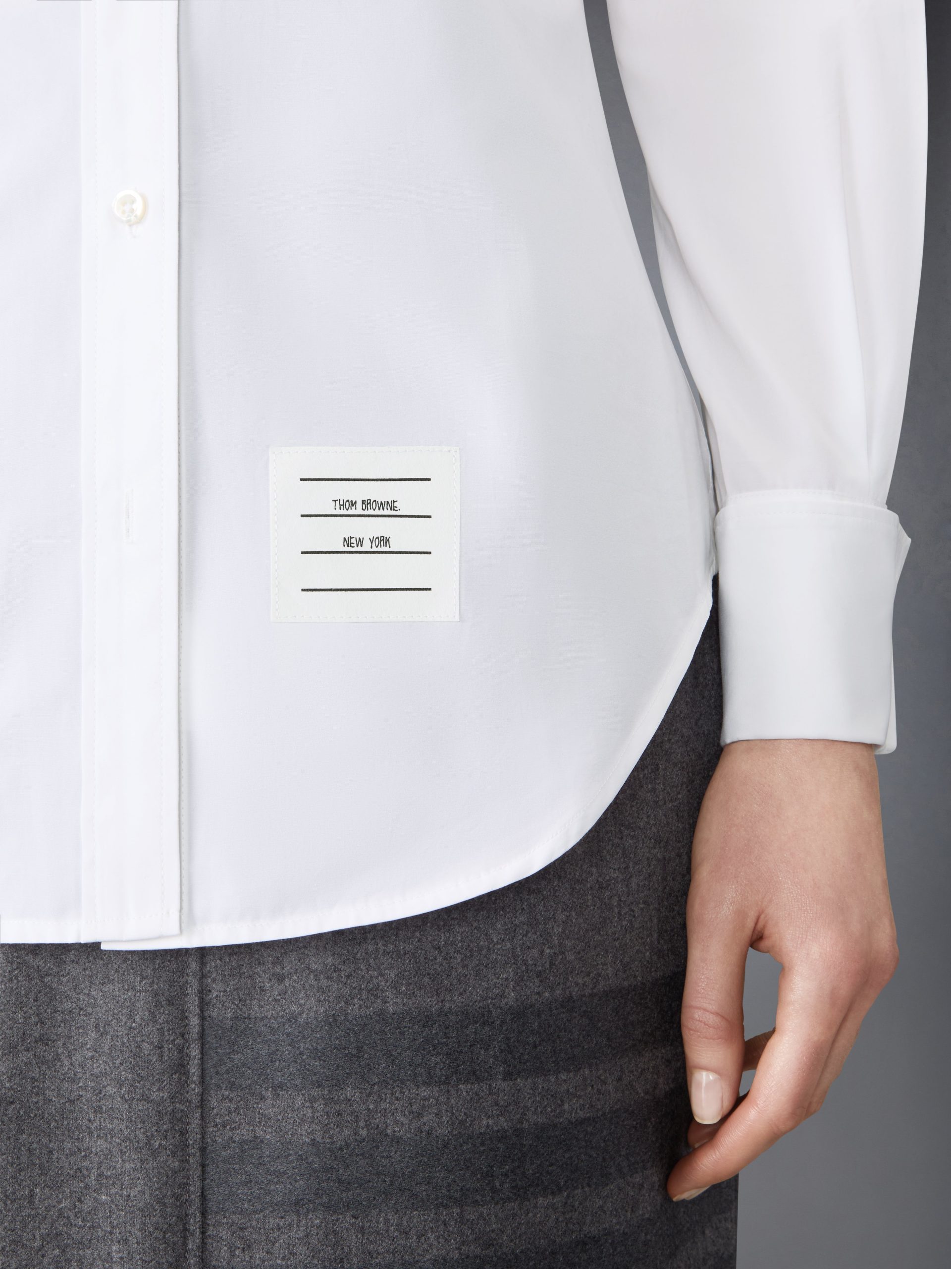 SOLID POPLIN FRENCH CUFF SHIRT - Image 6