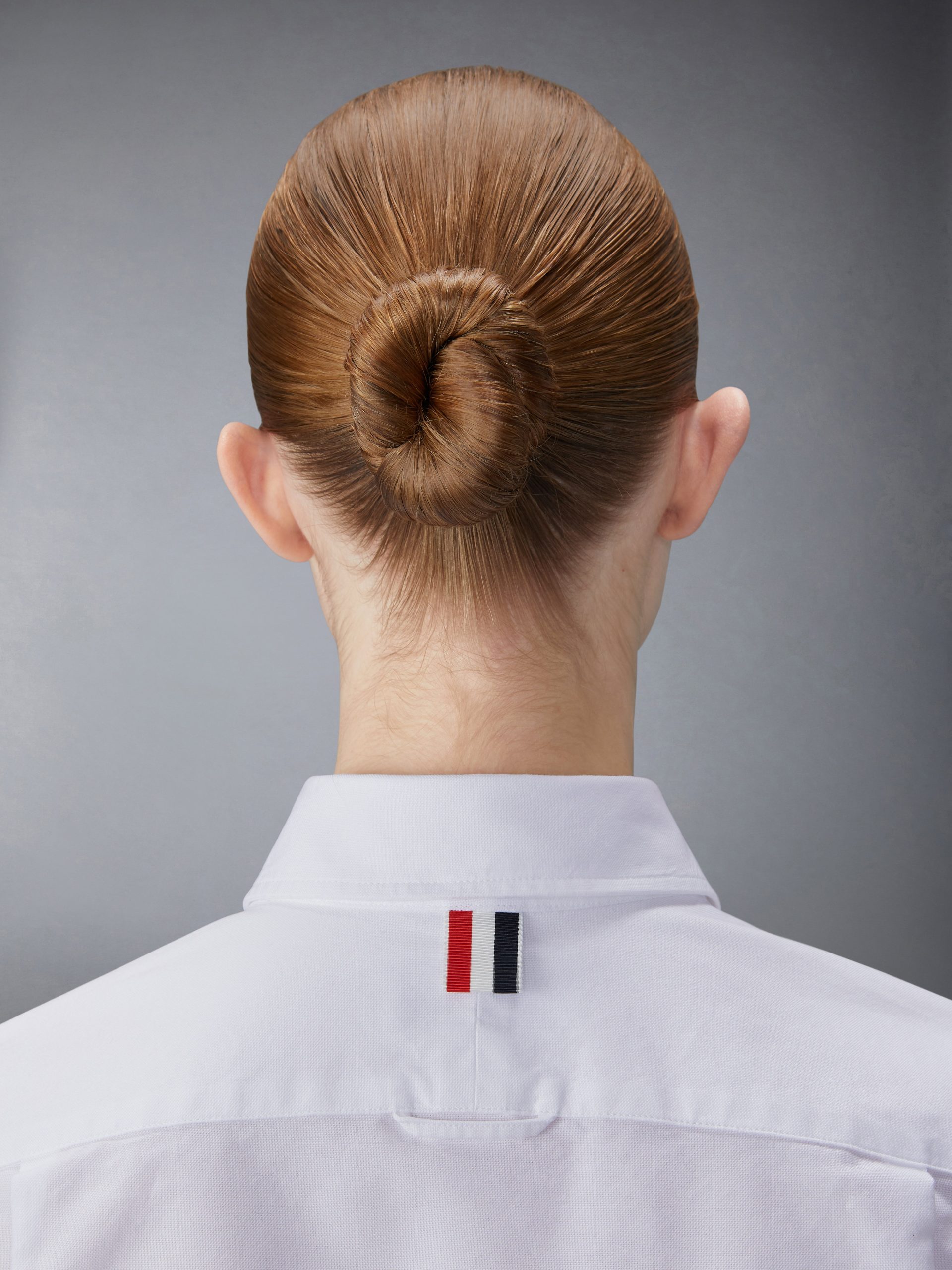 OXFORD ARMBAND CROPPED ROUND COLLAR SHIRT - Image 6