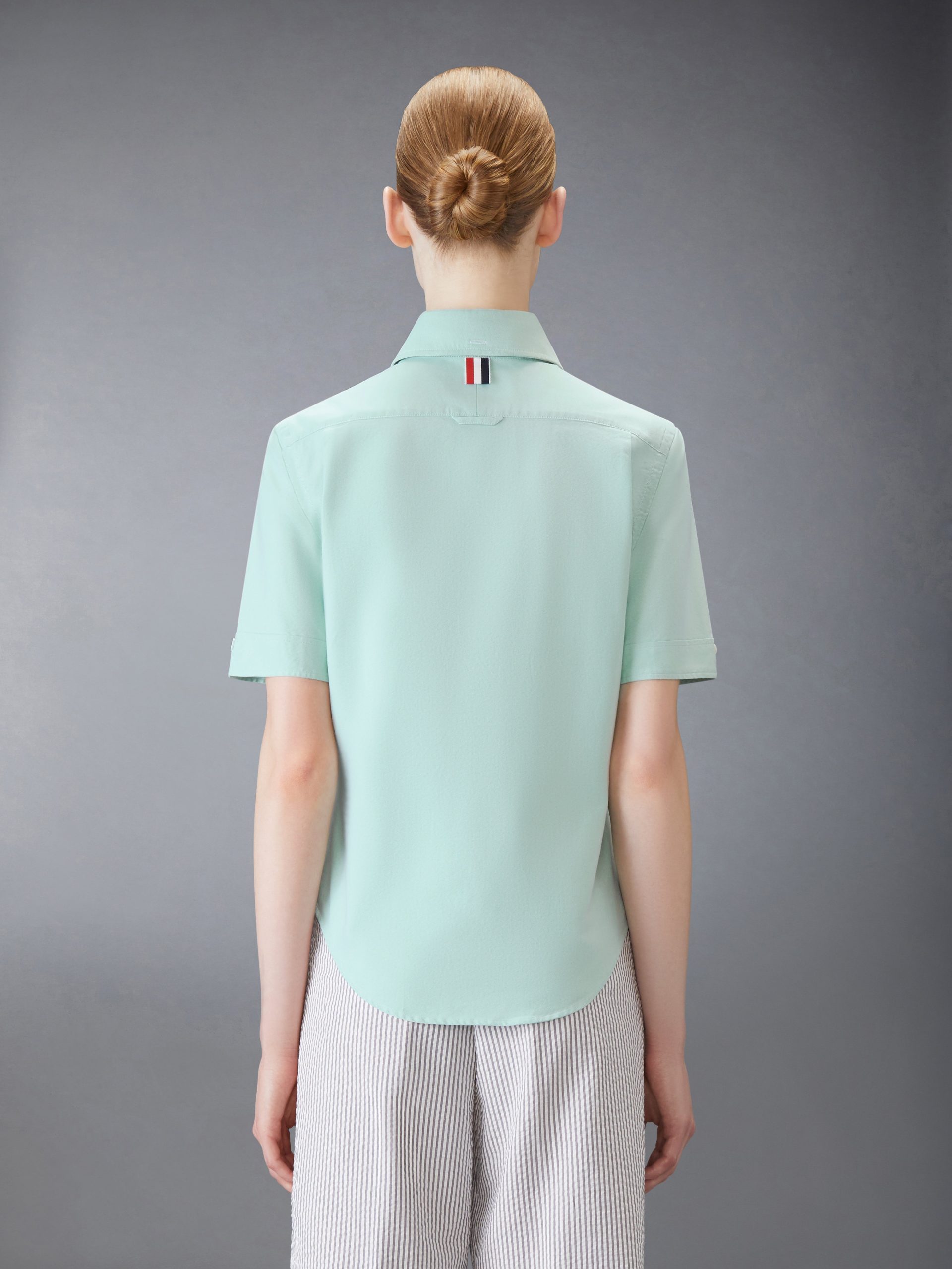 OXFORD ROUND COLLAR SHORT SLEEVE SHIRT - Image 3