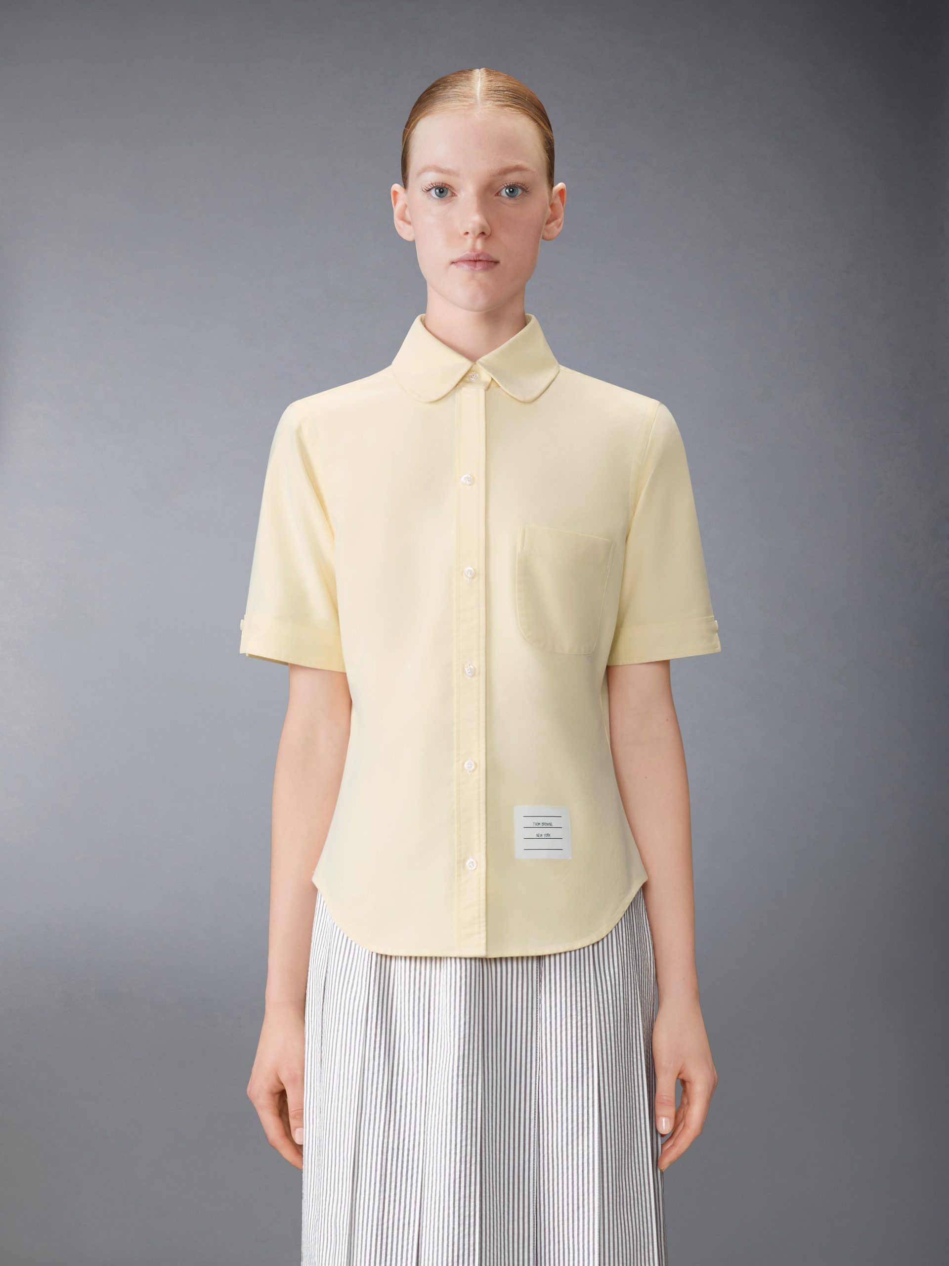 OXFORD ROUND COLLAR SHORT SLEEVE SHIRT - Image 2