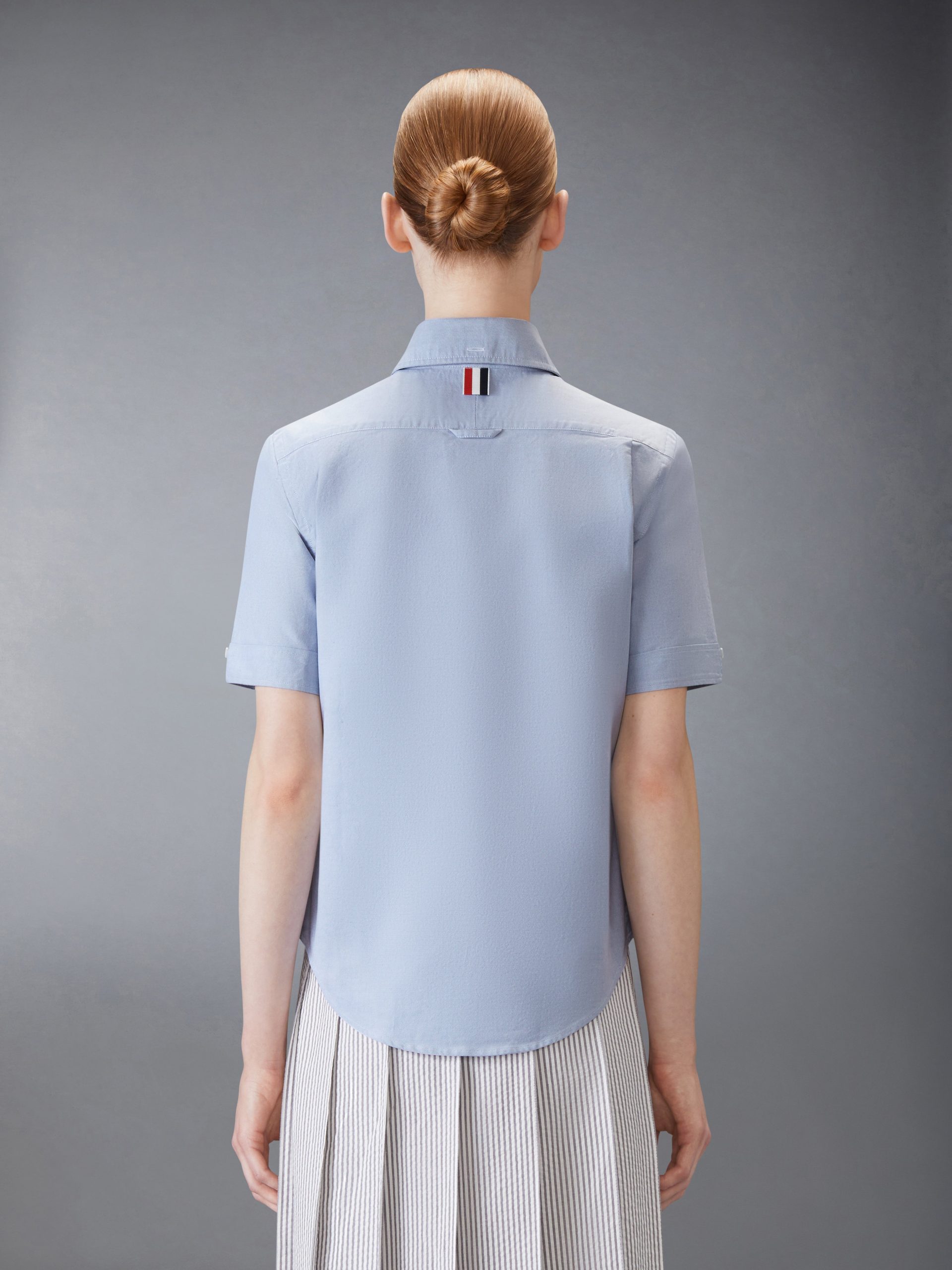 OXFORD ROUND COLLAR SHORT SLEEVE SHIRT - Image 3