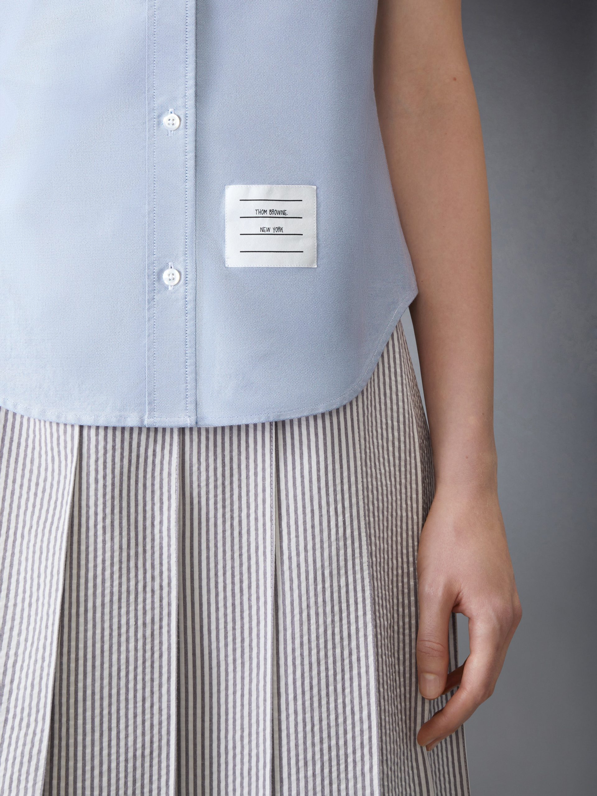 OXFORD ROUND COLLAR SHORT SLEEVE SHIRT - Image 6