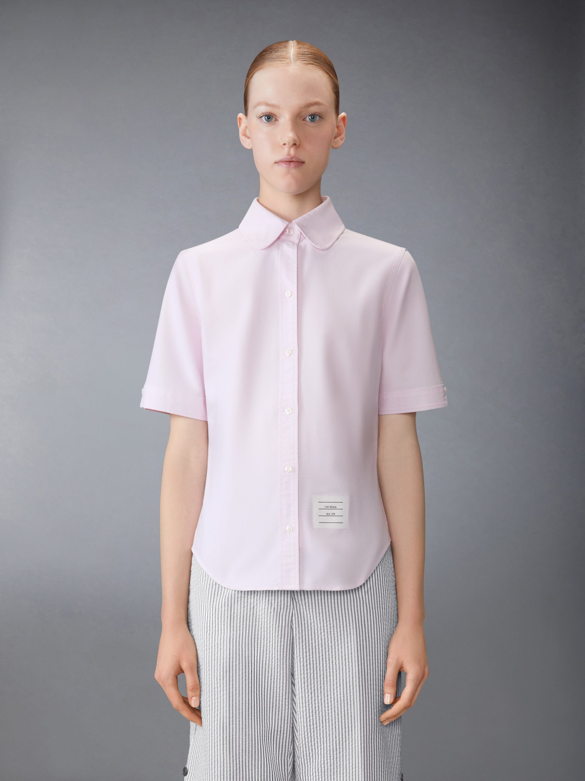 OXFORD ROUND COLLAR SHORT SLEEVE SHIRT - Image 2
