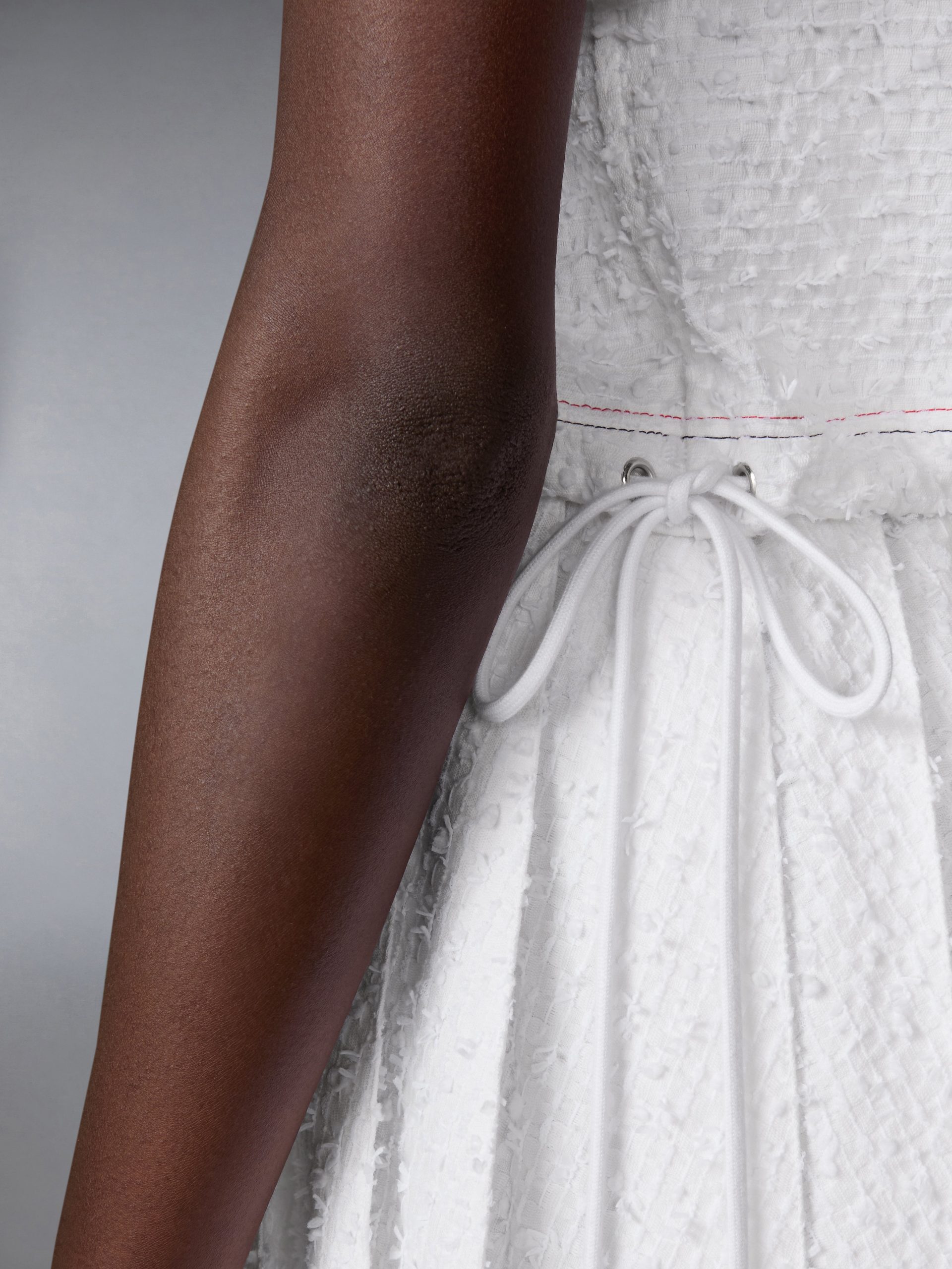 EYELASH RIBBON TWEED DRAWSTRING HEM POLO - Image 4