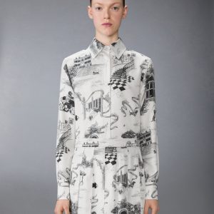 SILK TWILL HECTOR TOILE SHIRT