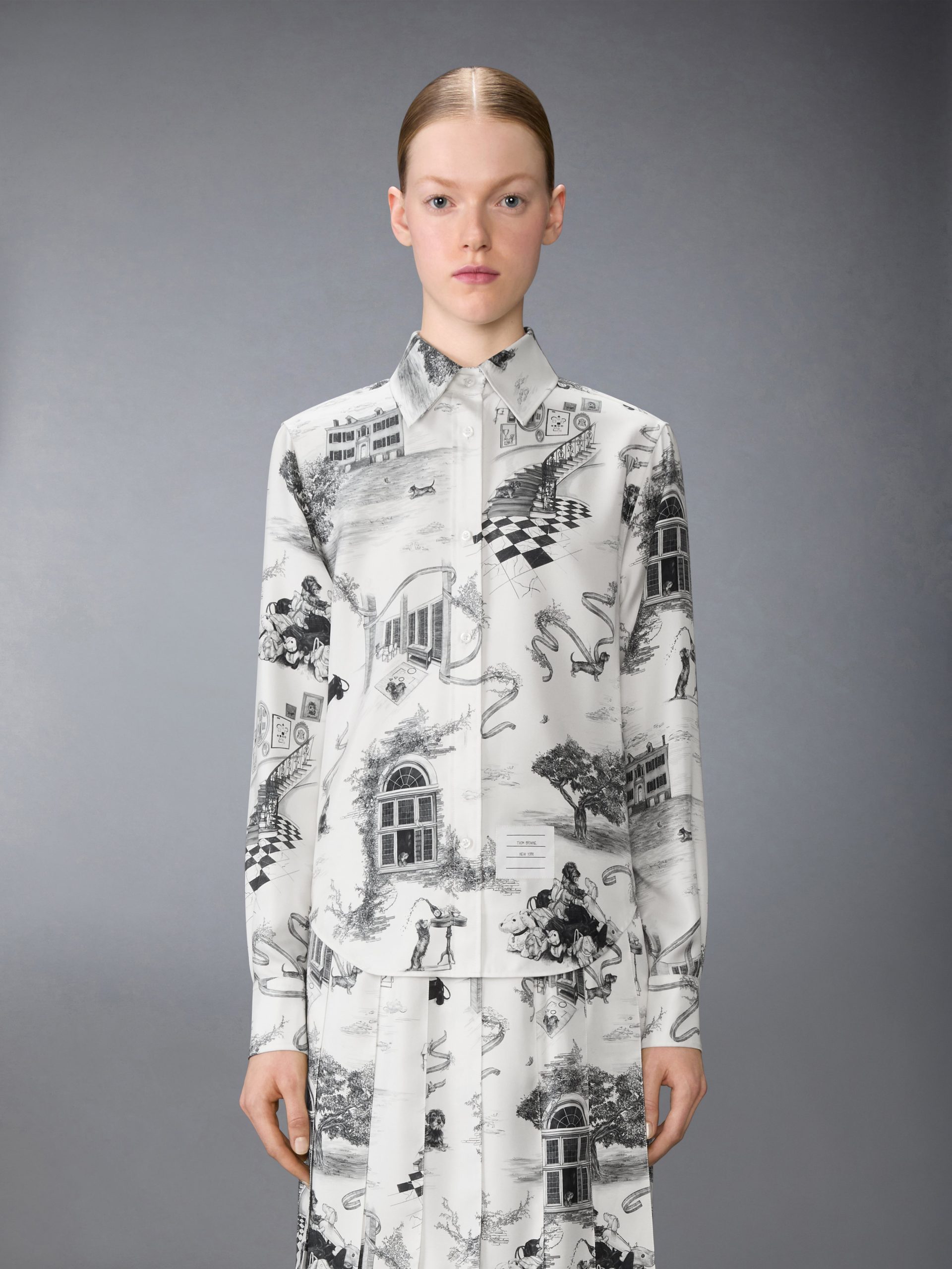SILK TWILL HECTOR TOILE SHIRT - Image 2