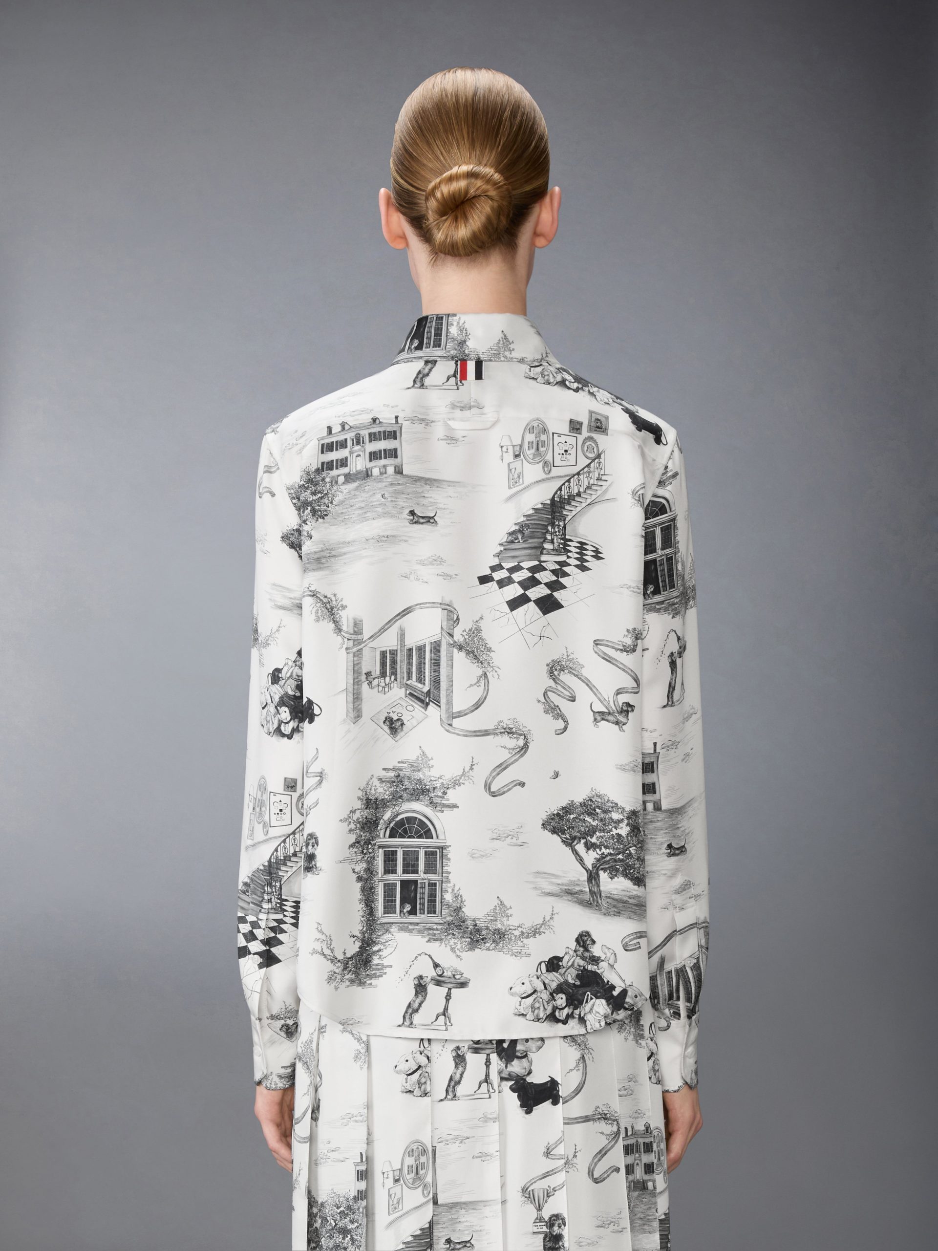 SILK TWILL HECTOR TOILE SHIRT - Image 3