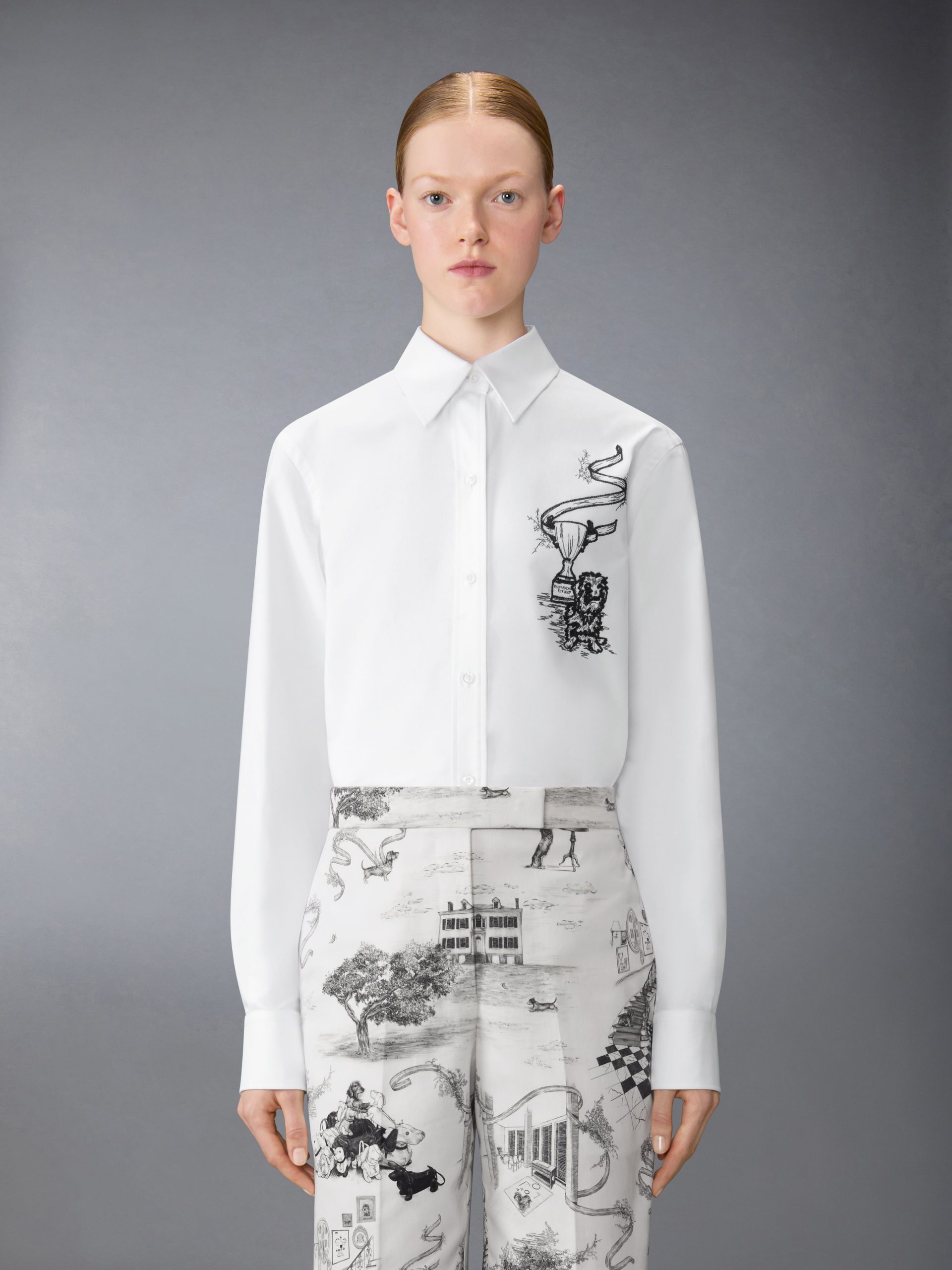 PENCIL STITCH HECTOR TROPHY EMBROIDERY SHIRT