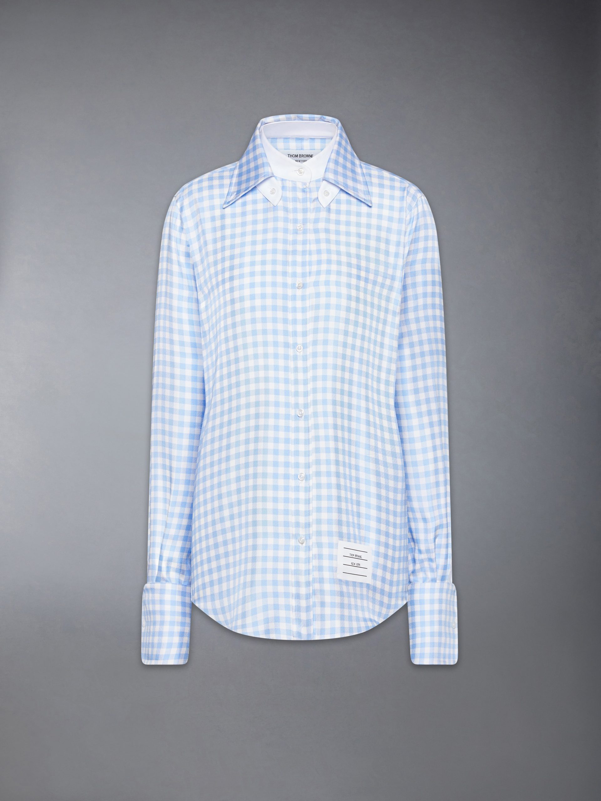 SILK TWILL GINGHAM SHIRT - Image 9