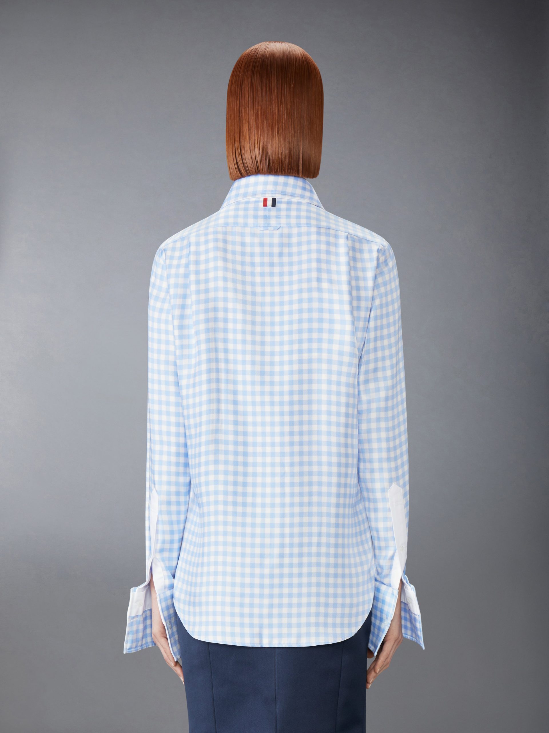 SILK TWILL GINGHAM SHIRT - Image 4