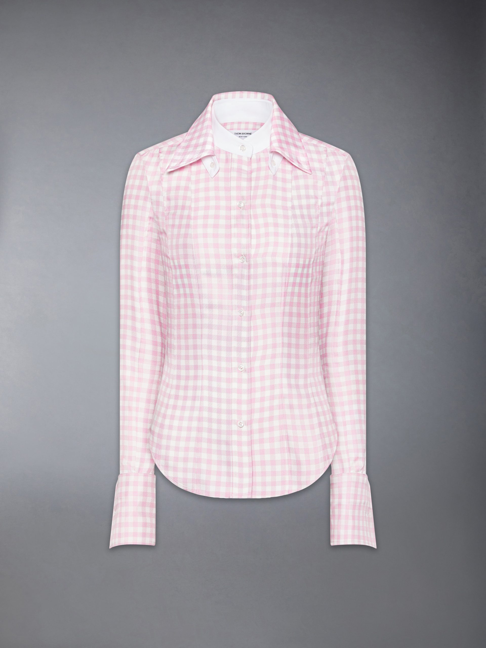 SILK TWILL GINGHAM SHIRT - Image 7