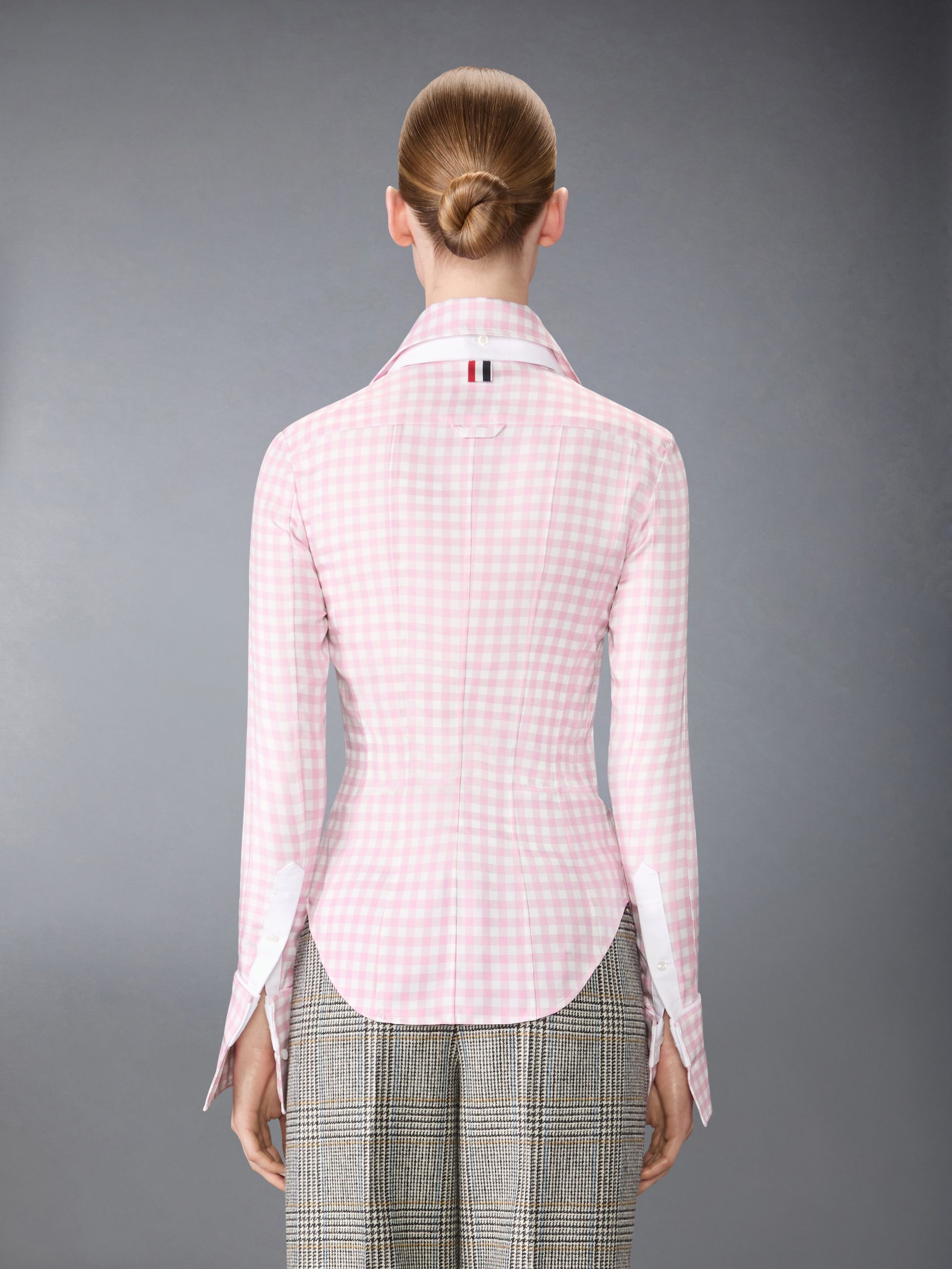 SILK TWILL GINGHAM SHIRT - Image 4